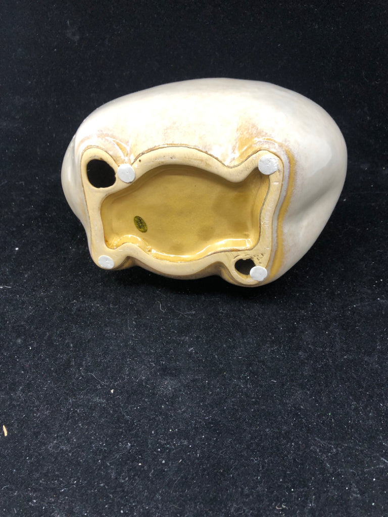 FULL TAN CERAMIC PIG.