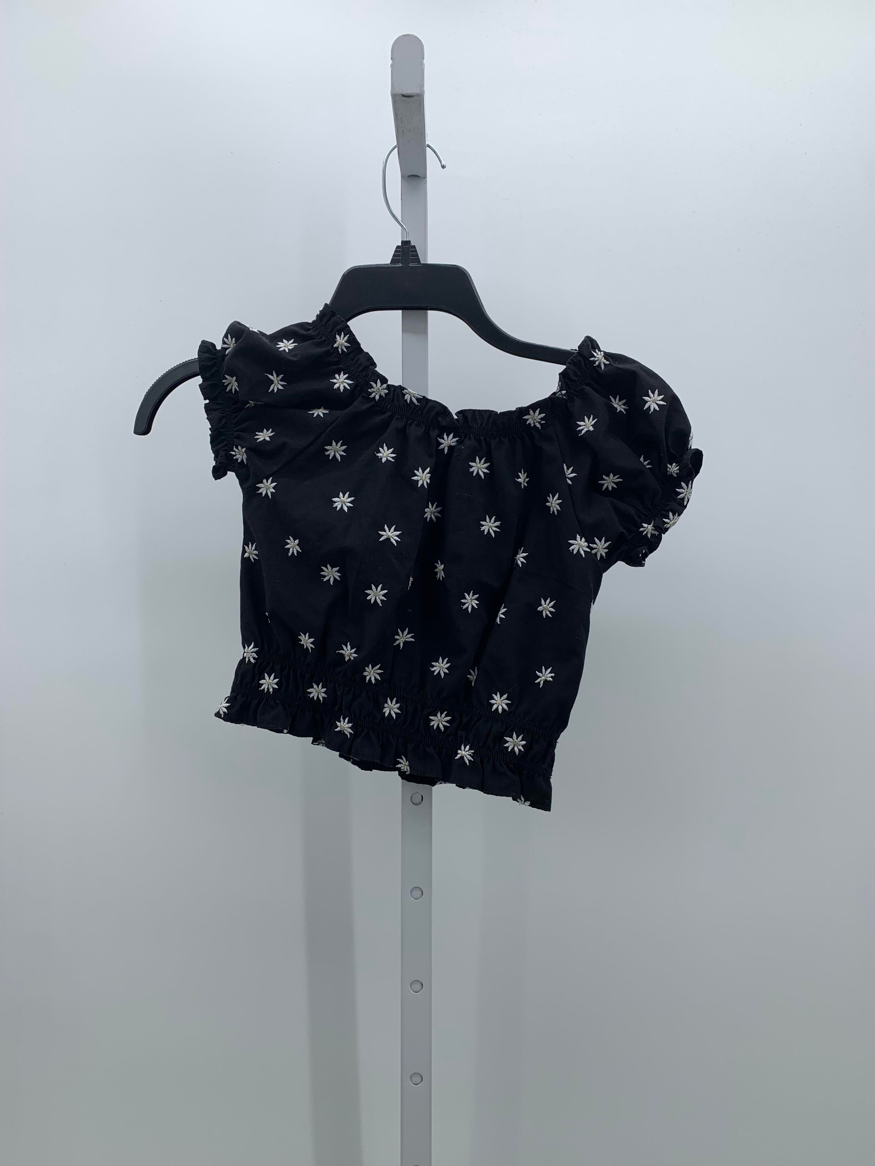 Mayoral Size 7 Girls Short Sleeve Shirt