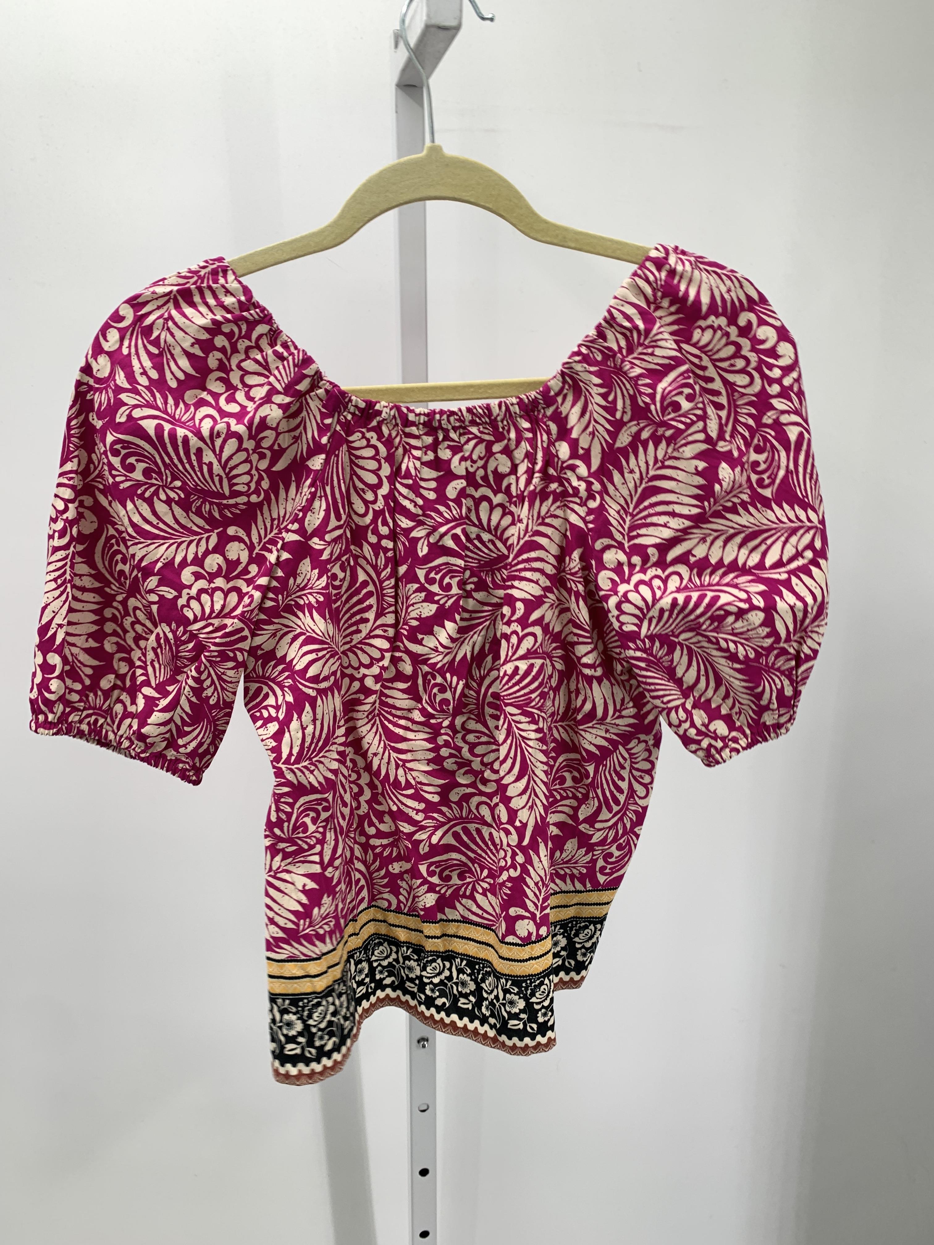 Loft Size X Small Petite Petite Short Sleeve Shirt