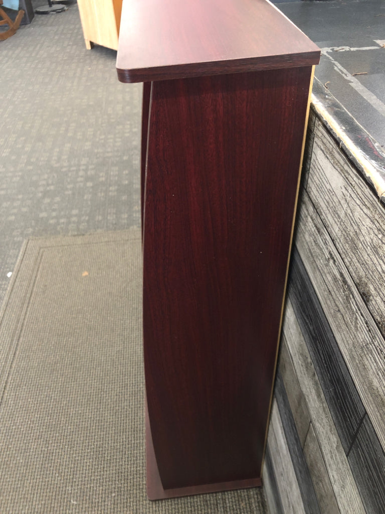 DARK WOOD CD STORAGE .