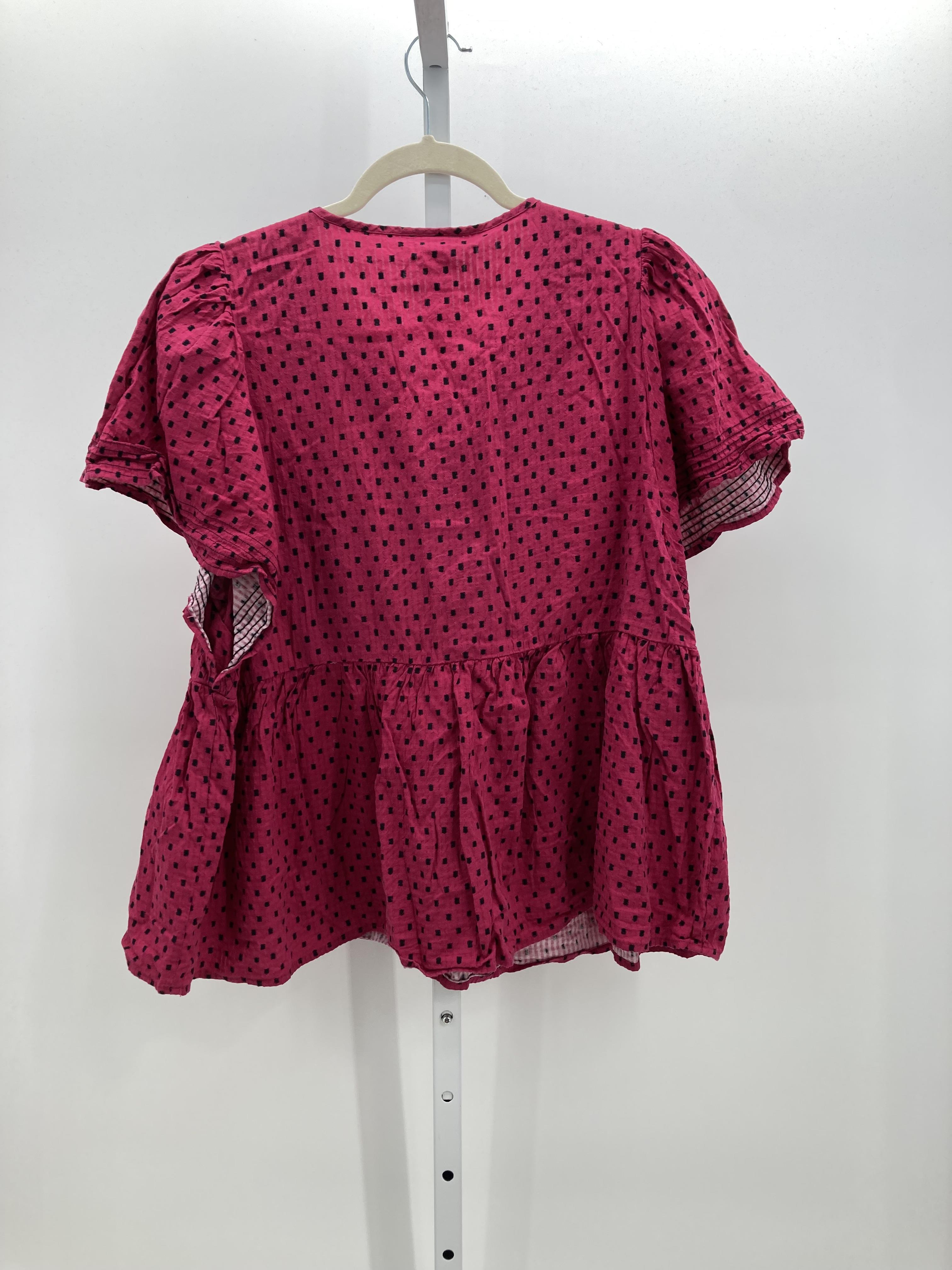 Knox Rose Size Extra Large Misses Short Sleeve Shirt
