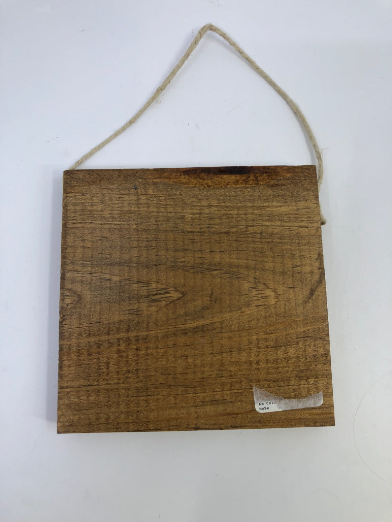 WINE IS THE ANSWER WOOD HANGING.