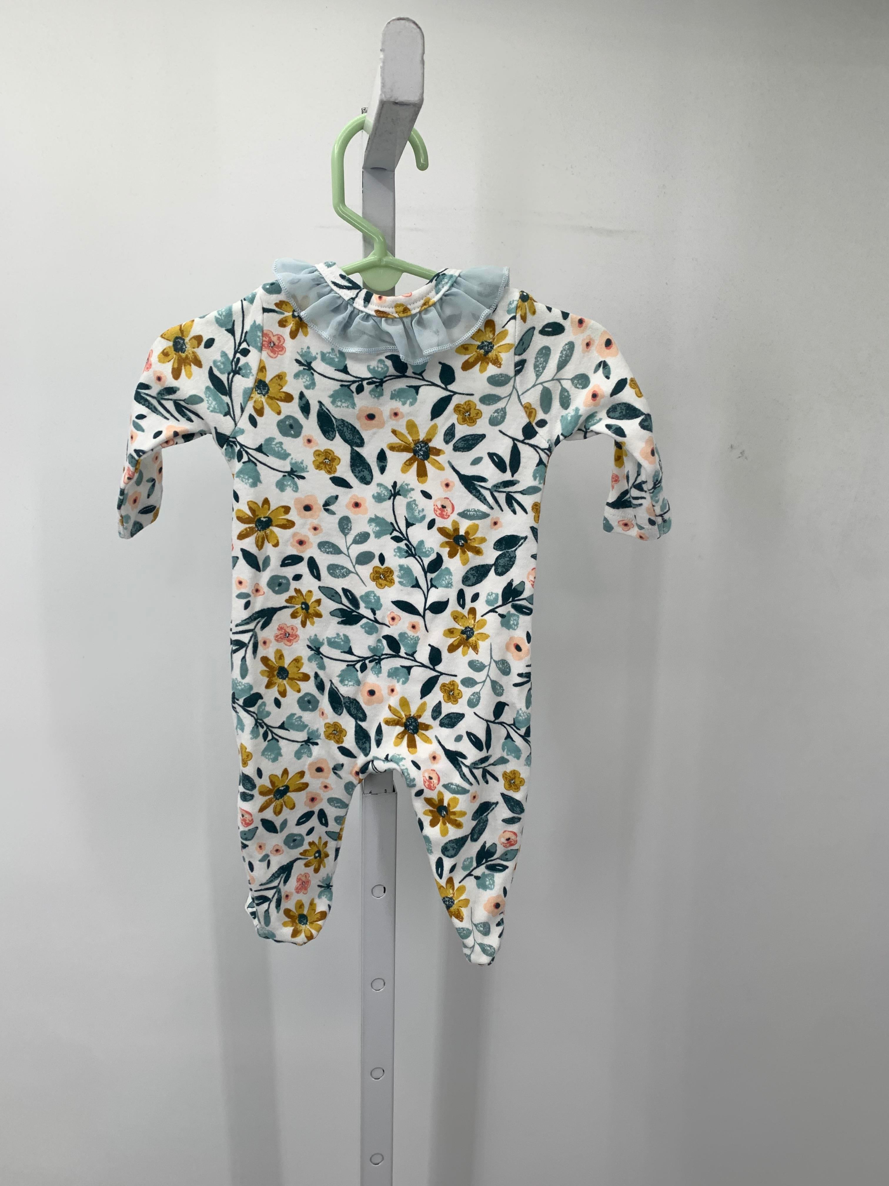 Baby Essentials Size 3 Months Girls Long Slv. Romper