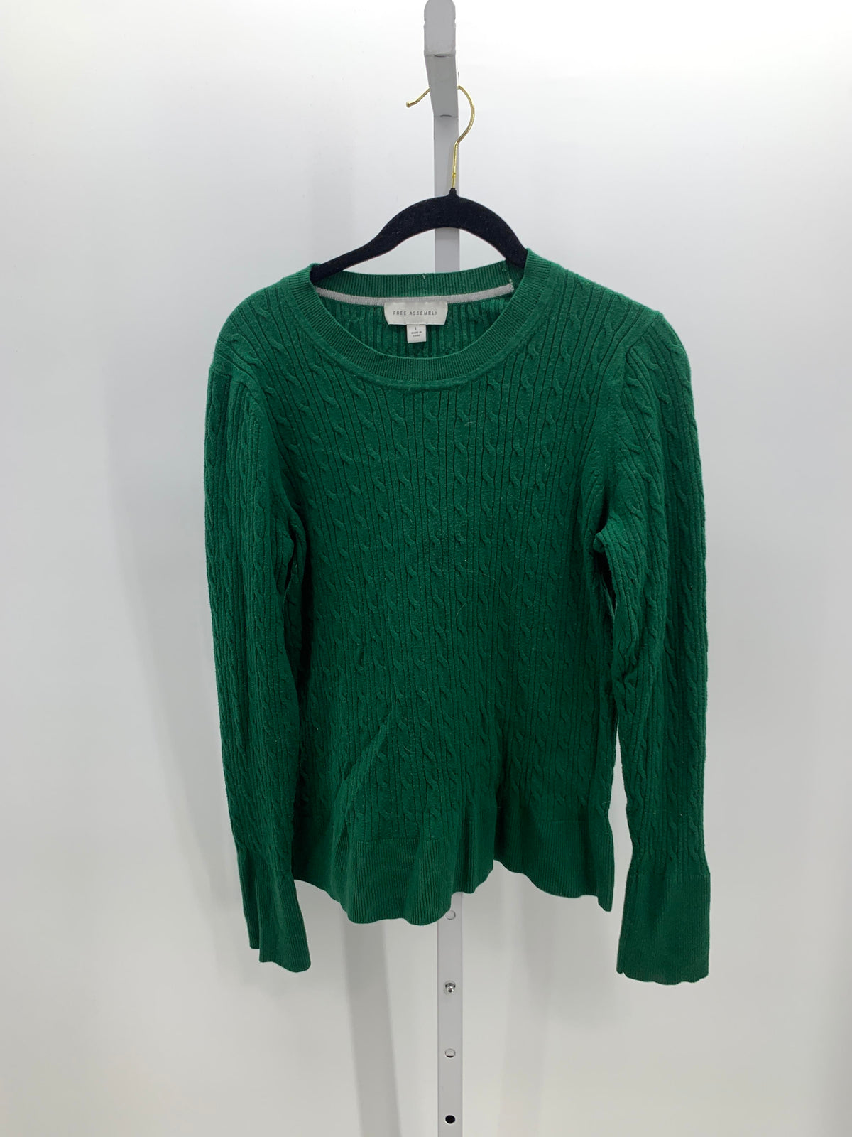 Free Assembly Size Large Misses Long Slv Sweater
