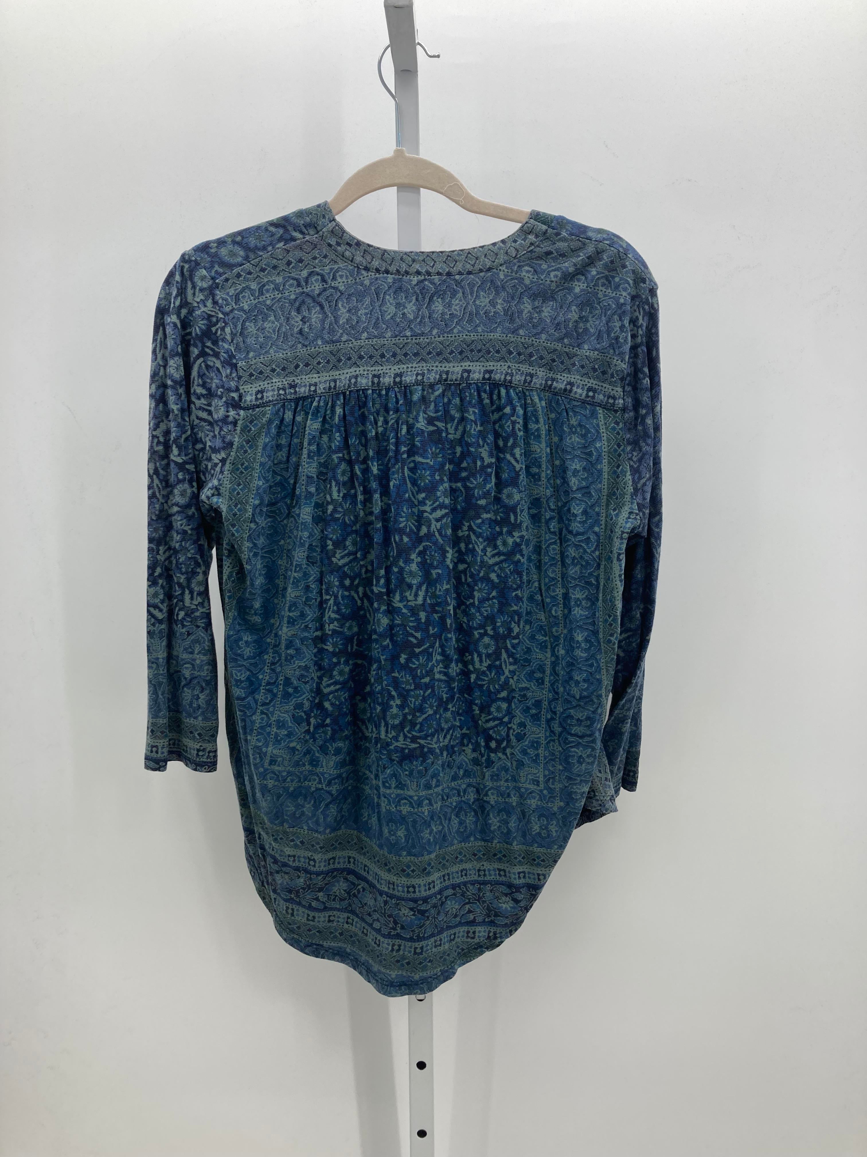 Lucky Brand Size Large Misses 3/4 Sleeve Shirt