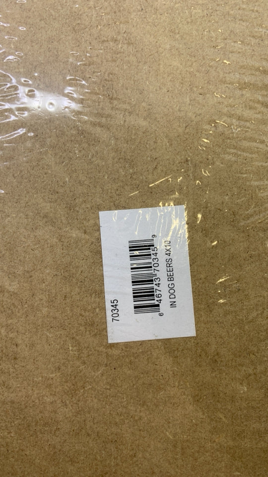 IN DOG BEERS BLOCK HANGING.