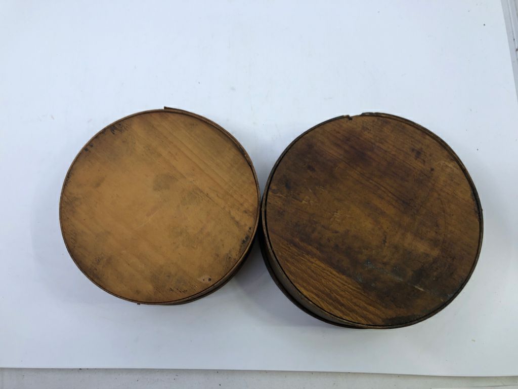 2 VTG WOOD NESTING BOXES.