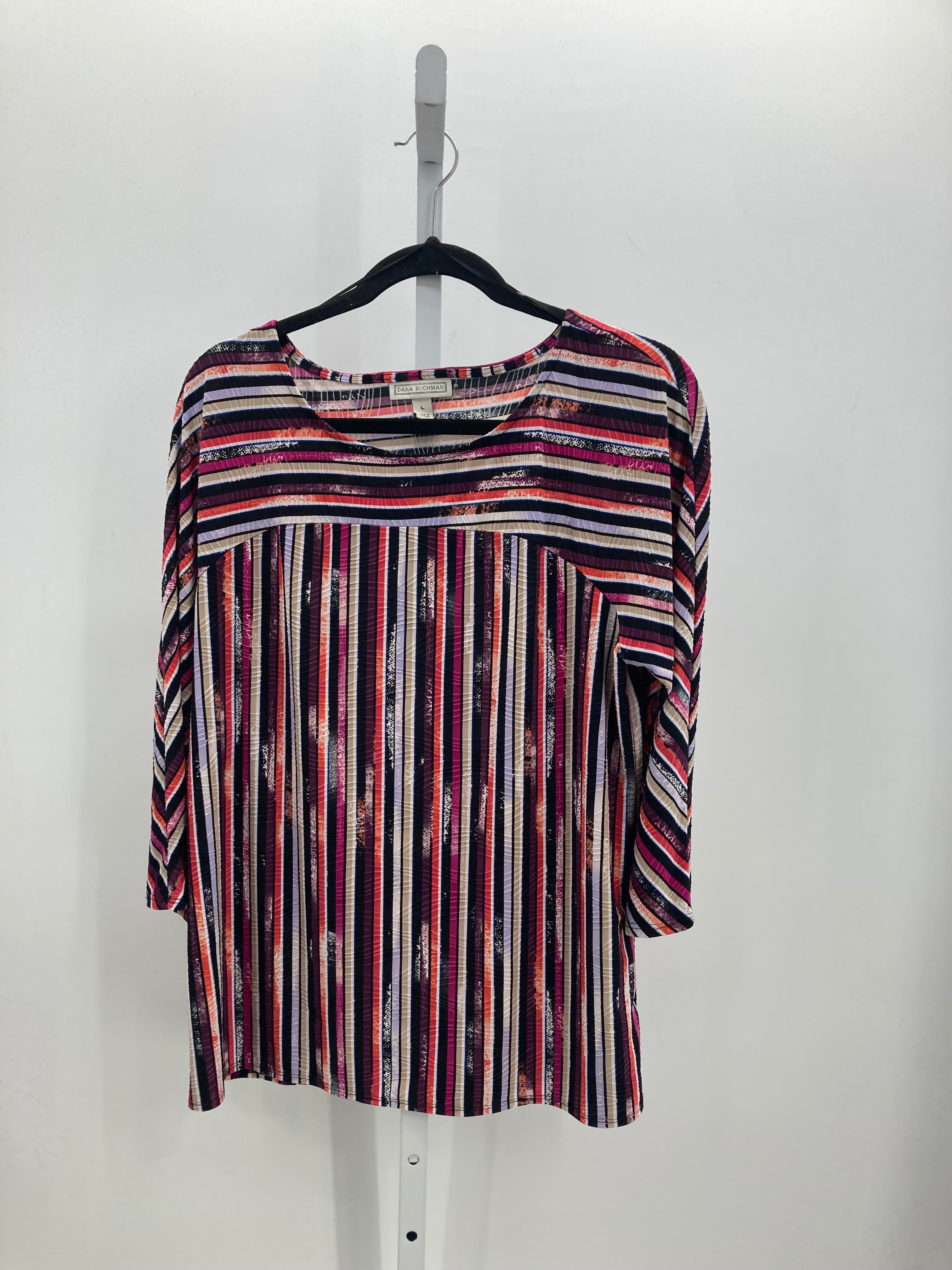 Dana Buchman Size Large Misses 3/4 Sleeve Shirt