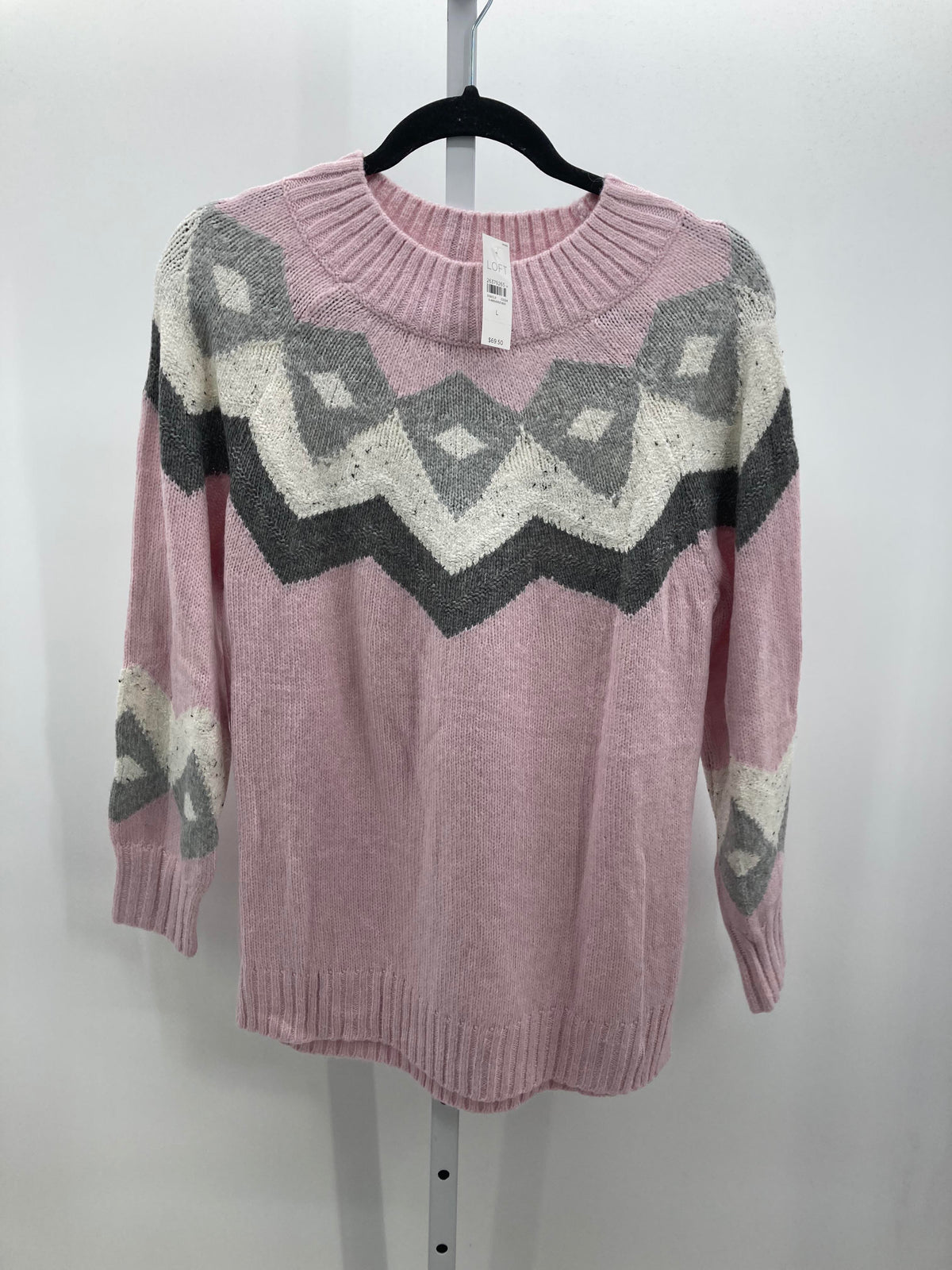 Loft Size Large Misses Long Slv Sweater