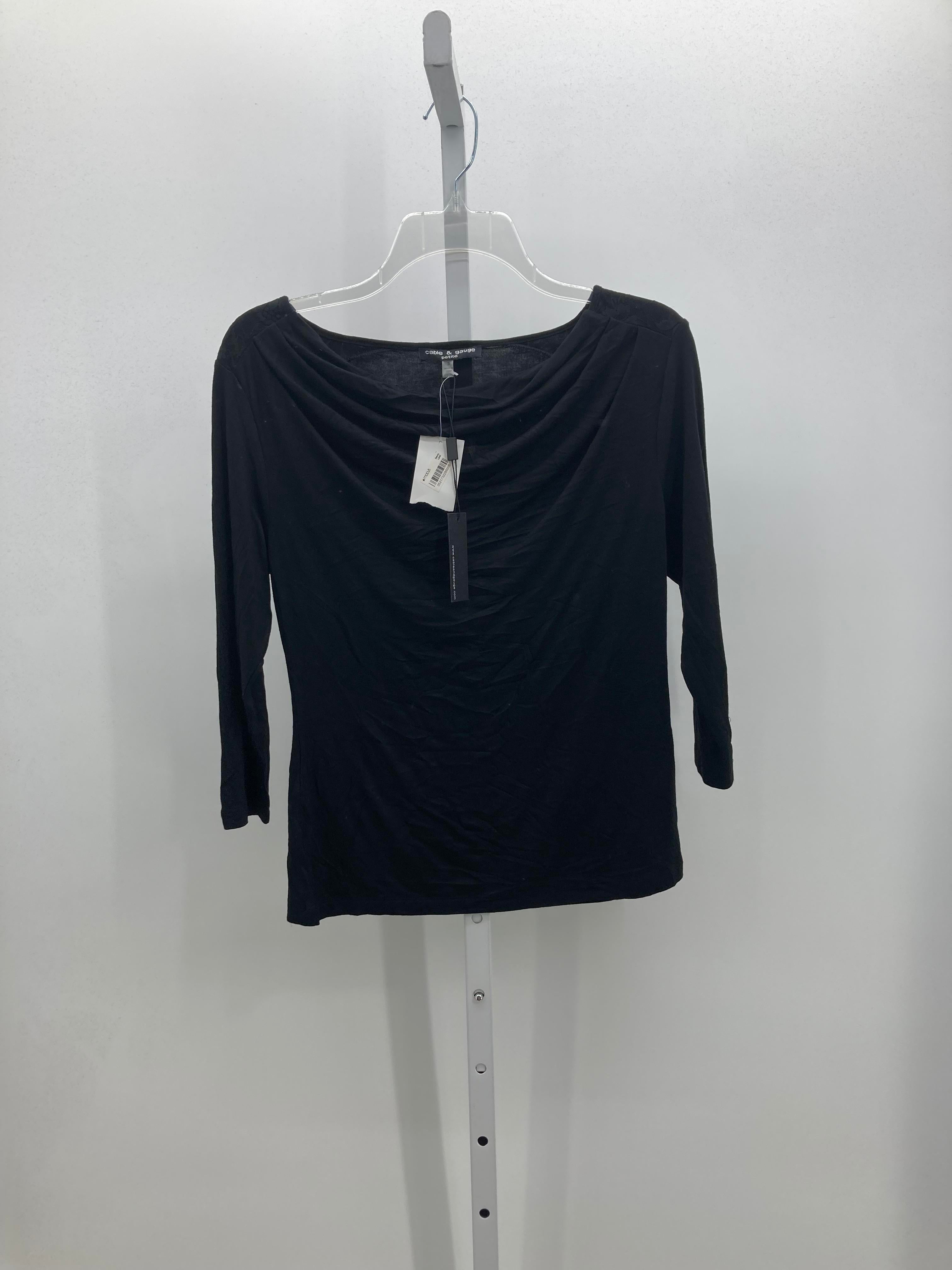Cable & Gauge Size Small Petite Petite 3/4 Sleeve Shirt