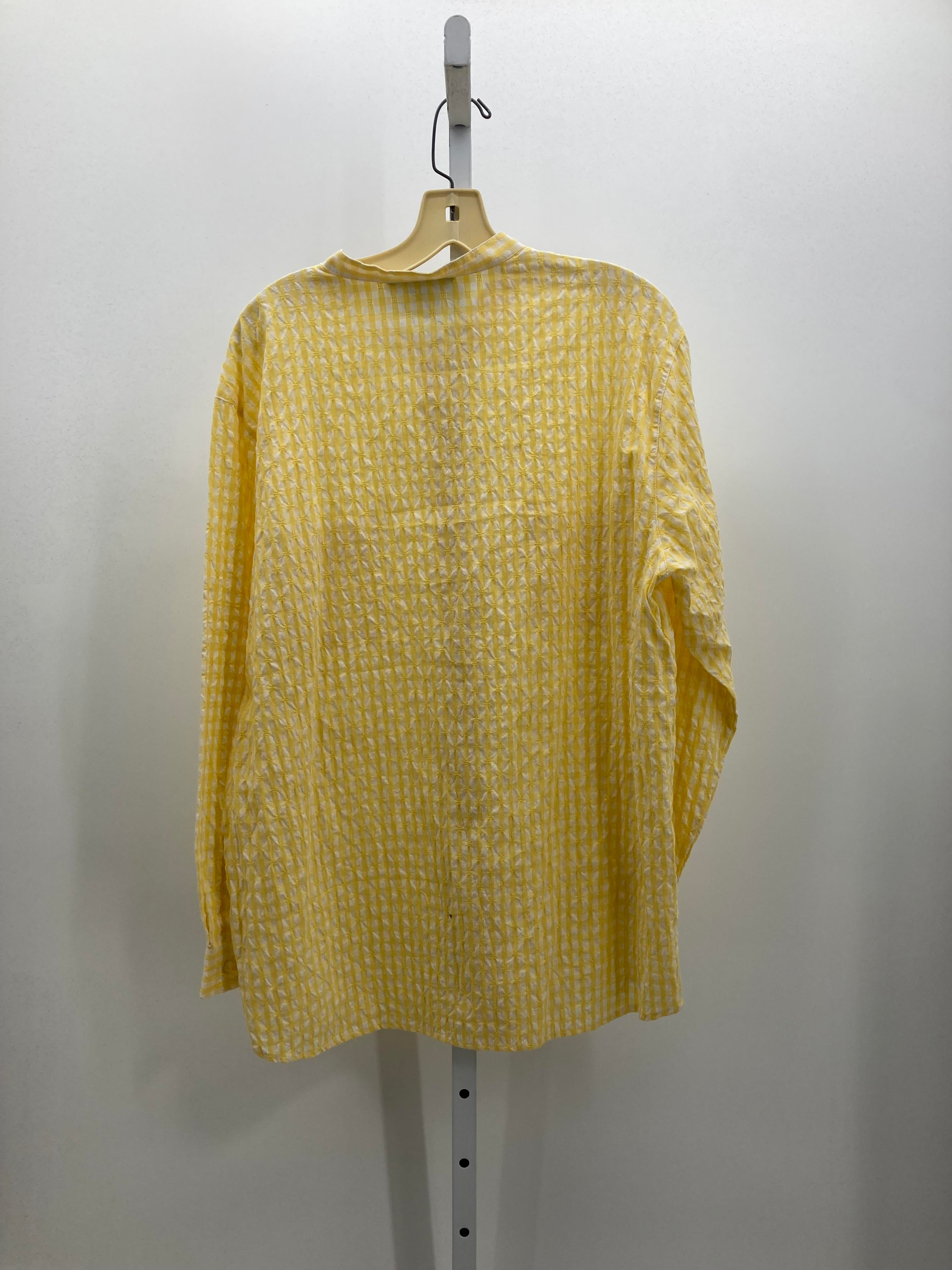 Denim & Co. Size Large Misses Long Sleeve Shirt