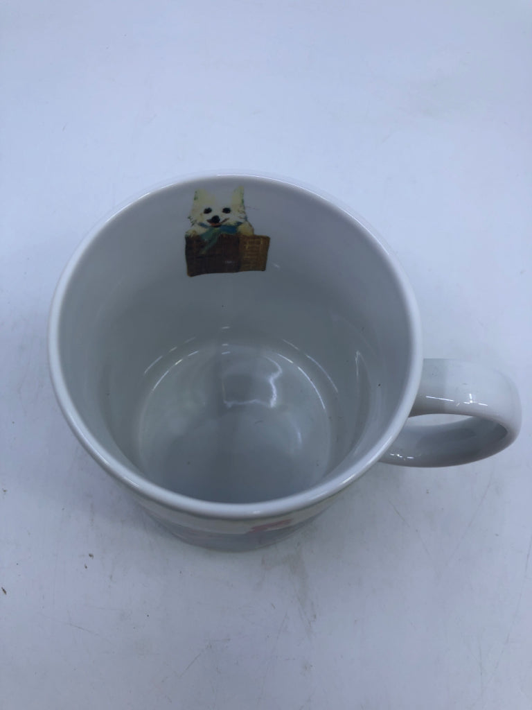 GIRL RIDING BIKE MUG.
