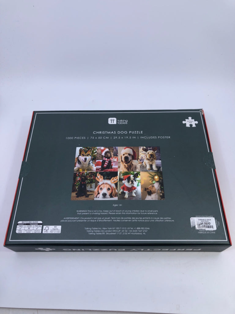 NIB CHRISTMAS DOG PUZZLE.