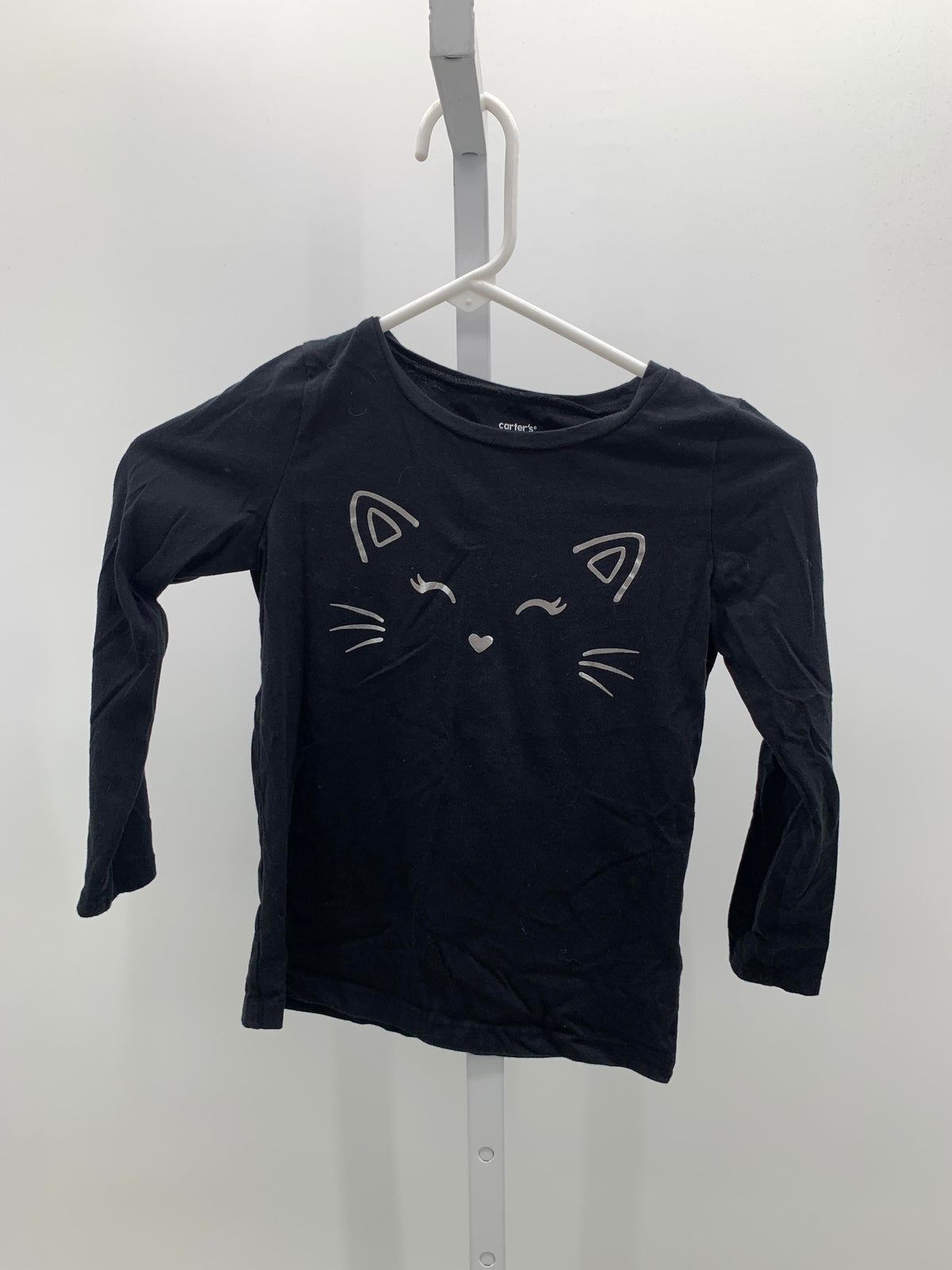 LONG SLV SHIRT SILVER CAT