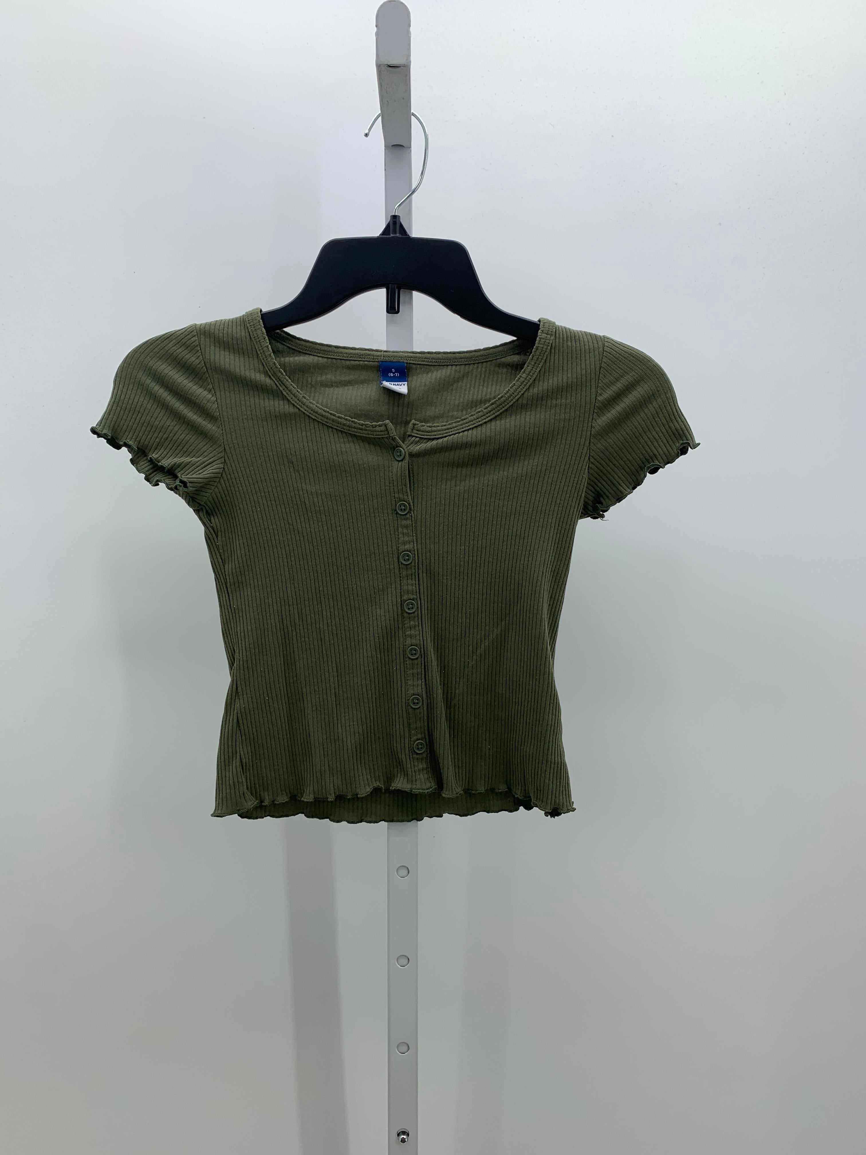 Old Navy Size 6-7 Girls Short Sleeve Shirt