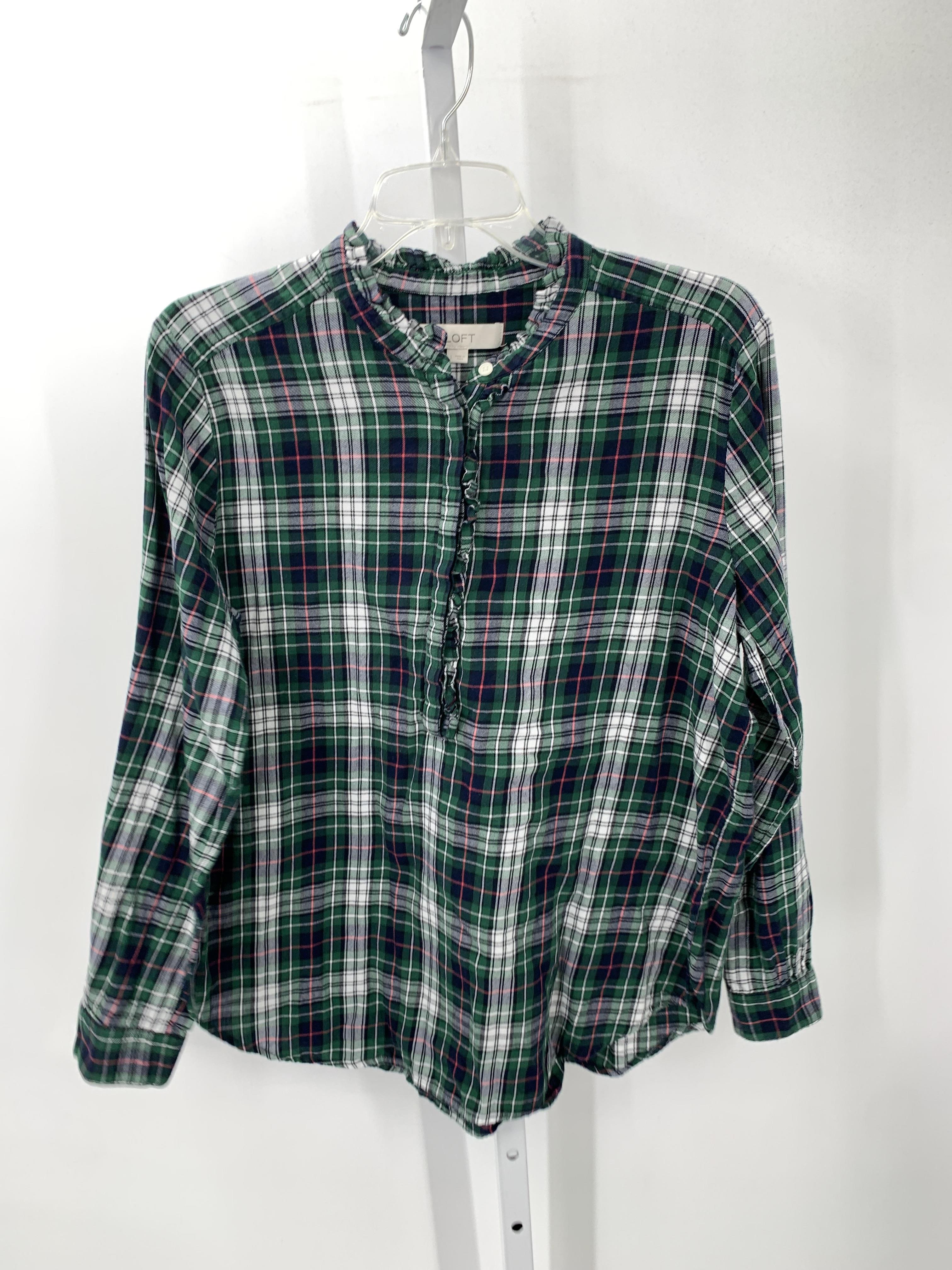 Loft Size Large Misses Long Sleeve Shirt
