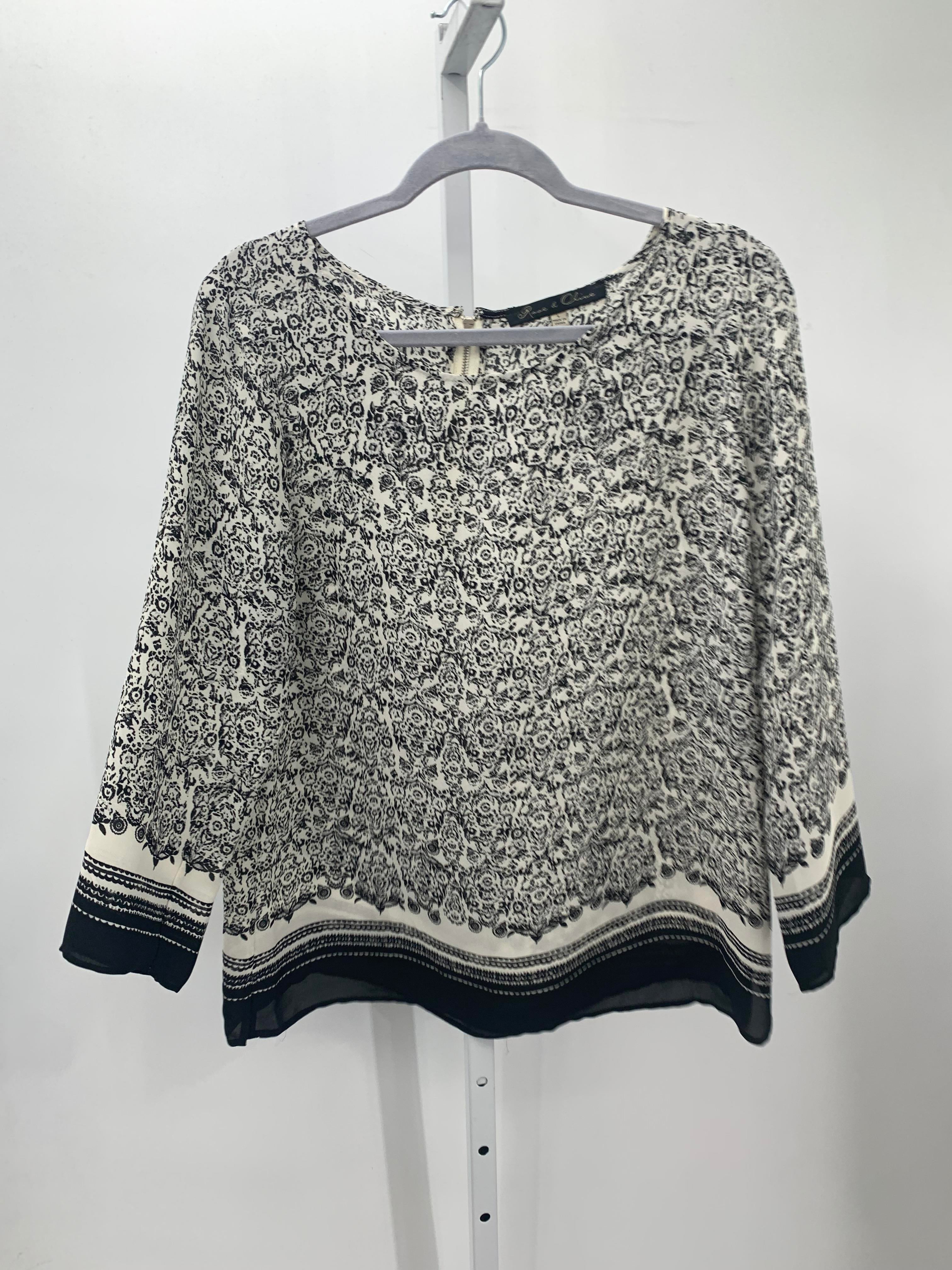 Rose & Olive Size Large Misses 3/4 Sleeve Shirt