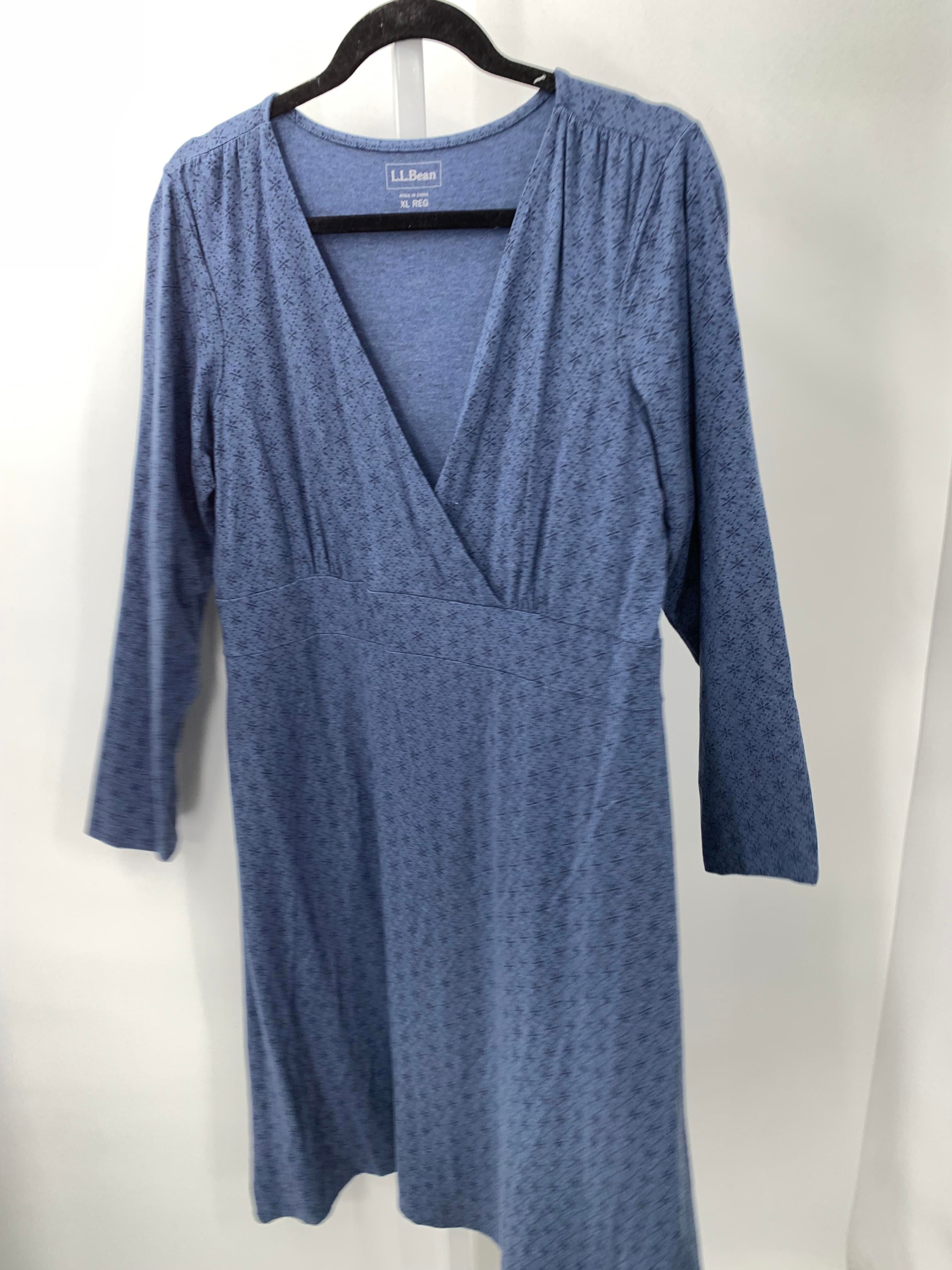 LL Bean Size Extra Large Misses Long Sleeve Dress