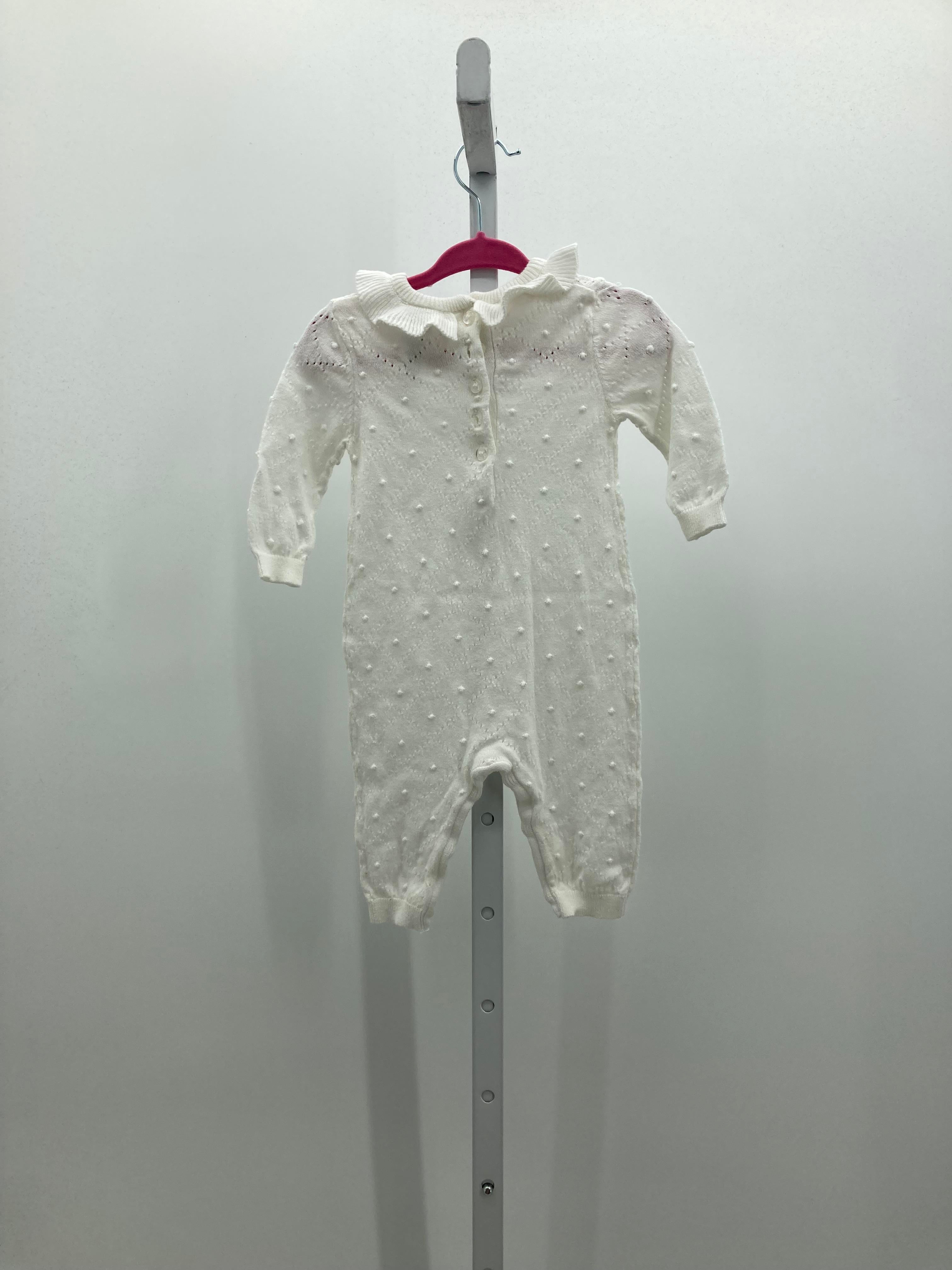 Little Me Size 6 Months Girls Long Slv. Romper
