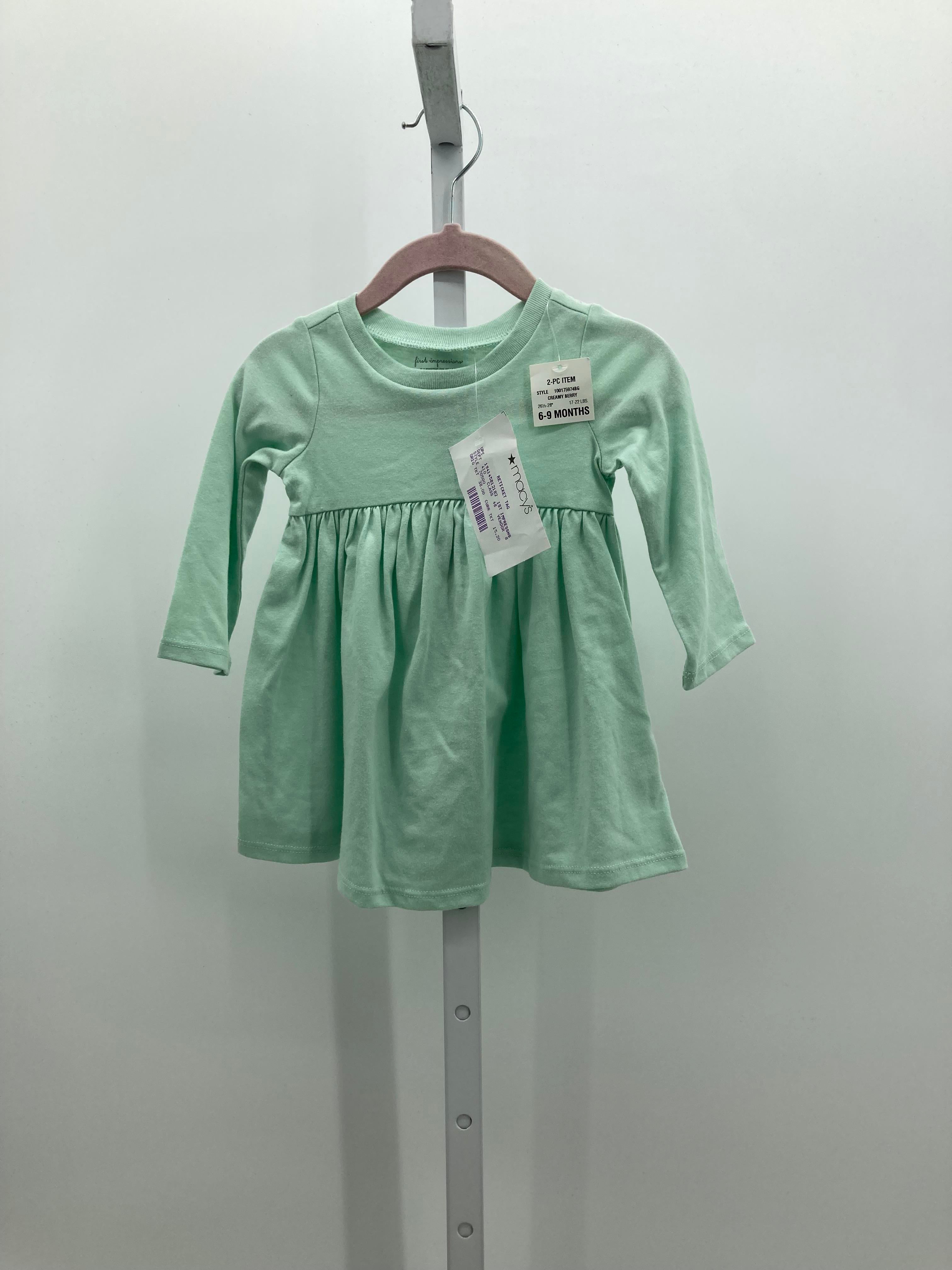 First Impressions Size 6-9 mon Girls Long Sleeve Dress