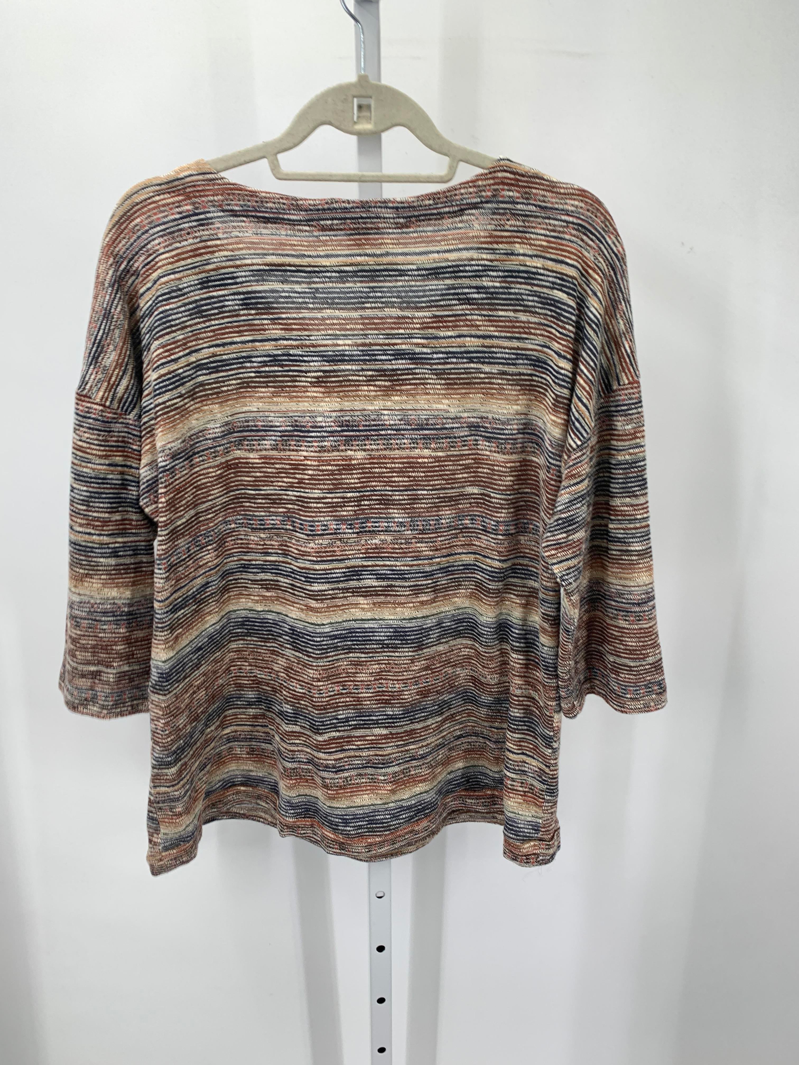 CJ Banks Size 1X Womens 3/4 Sleeve Shirt