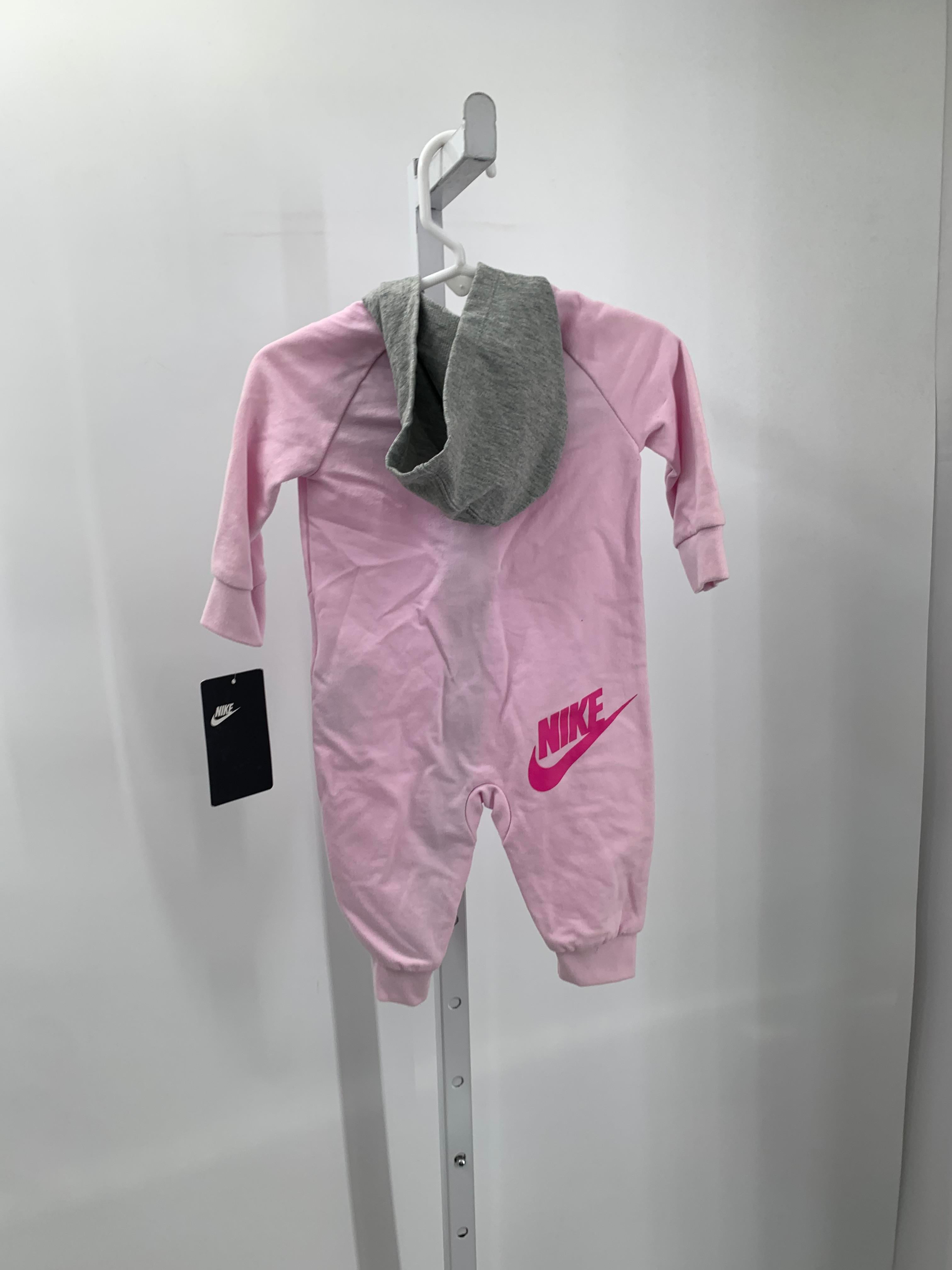 Nike Size 6 Months Girls Long Slv. Romper