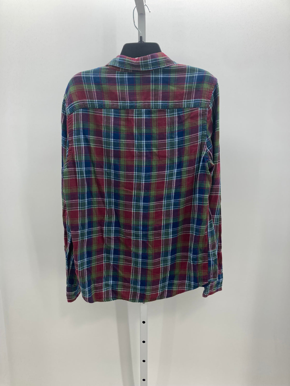 PLAID BTN DOWN