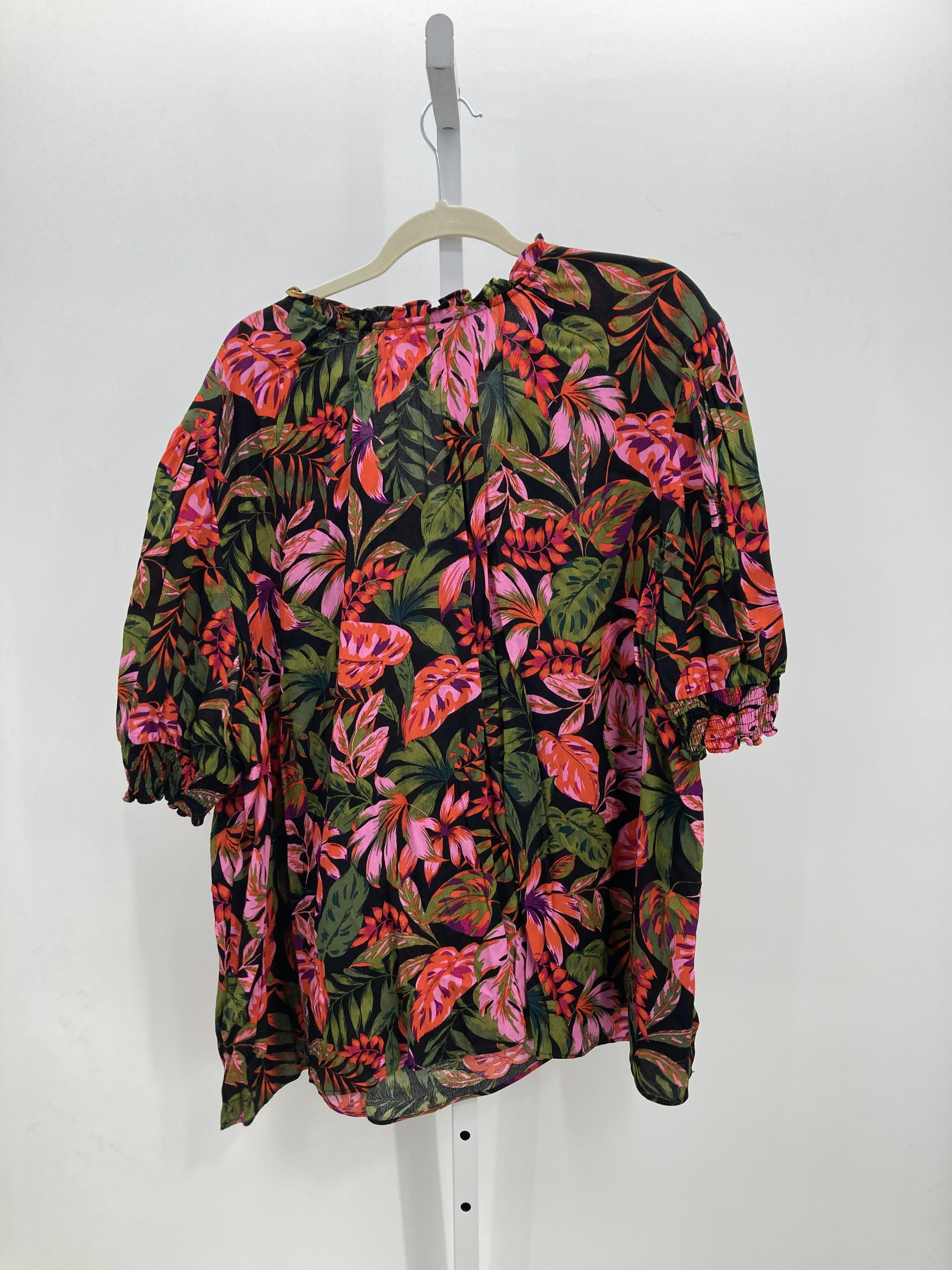 Terra & Sky Size 4X Womens Short Sleeve Shirt
