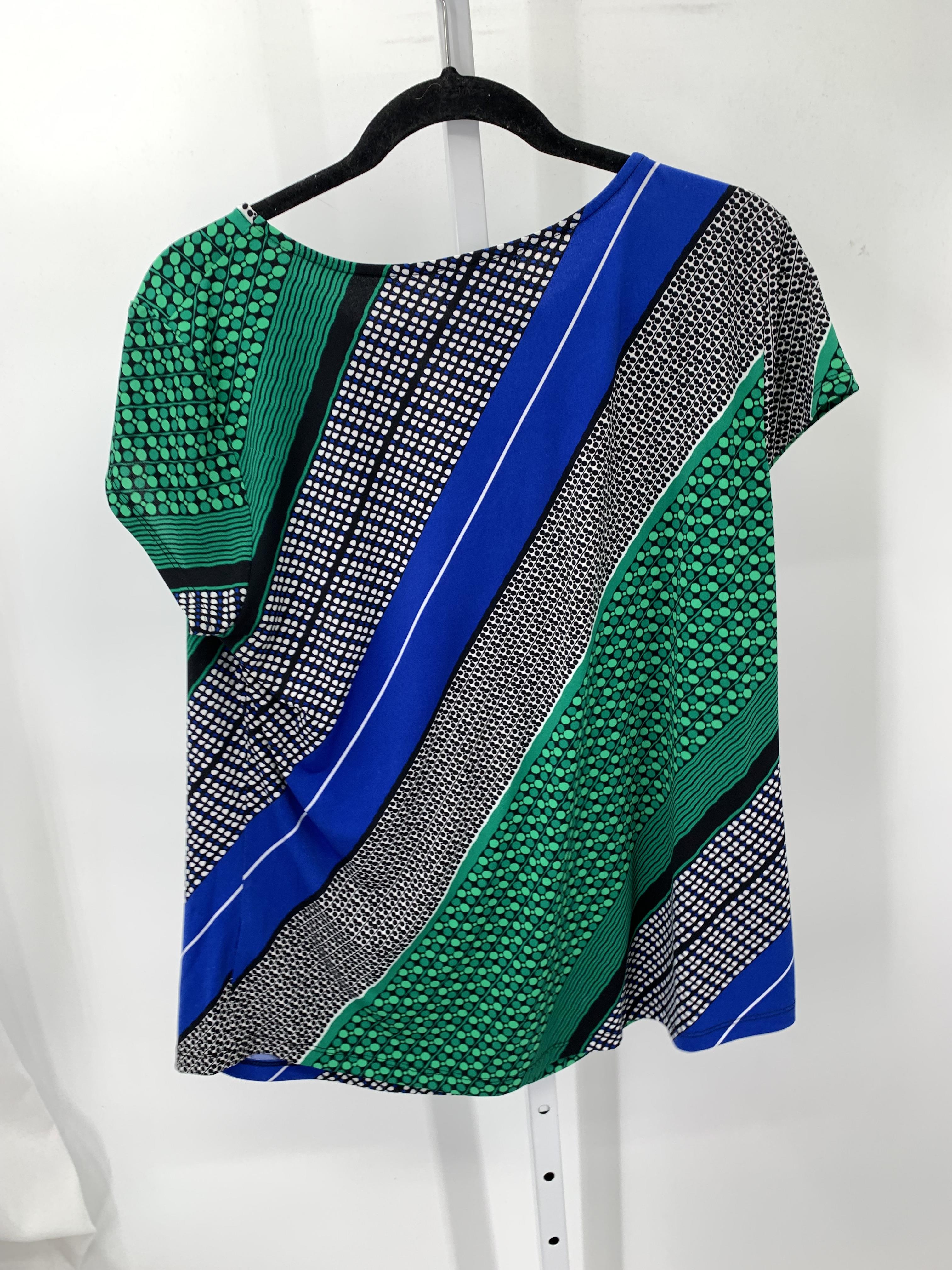 Liz Claiborne Size Large Misses Short Sleeve Shirt