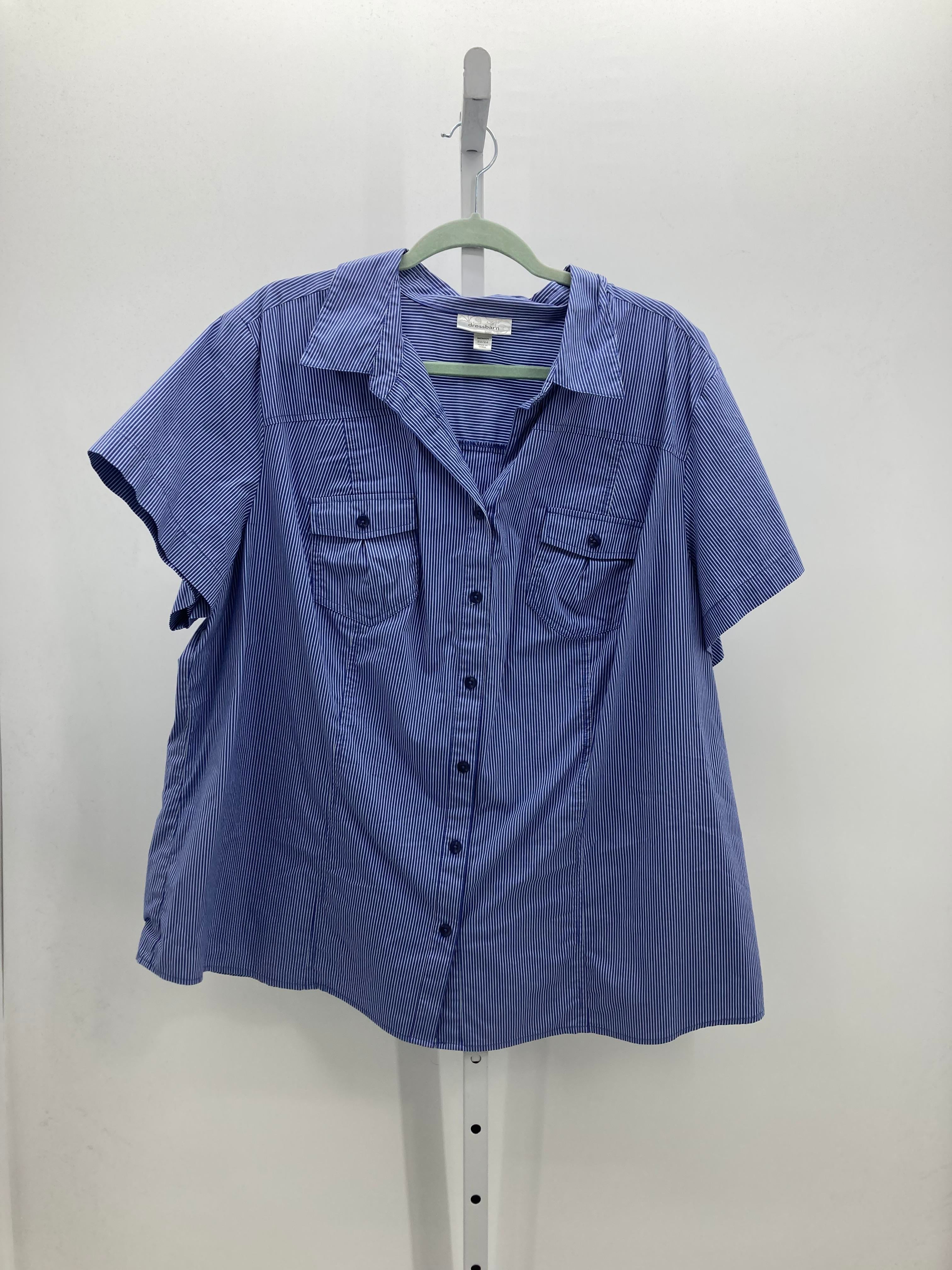 Dress Barn Size 22/24 W Womens Short Sleeve Shirt