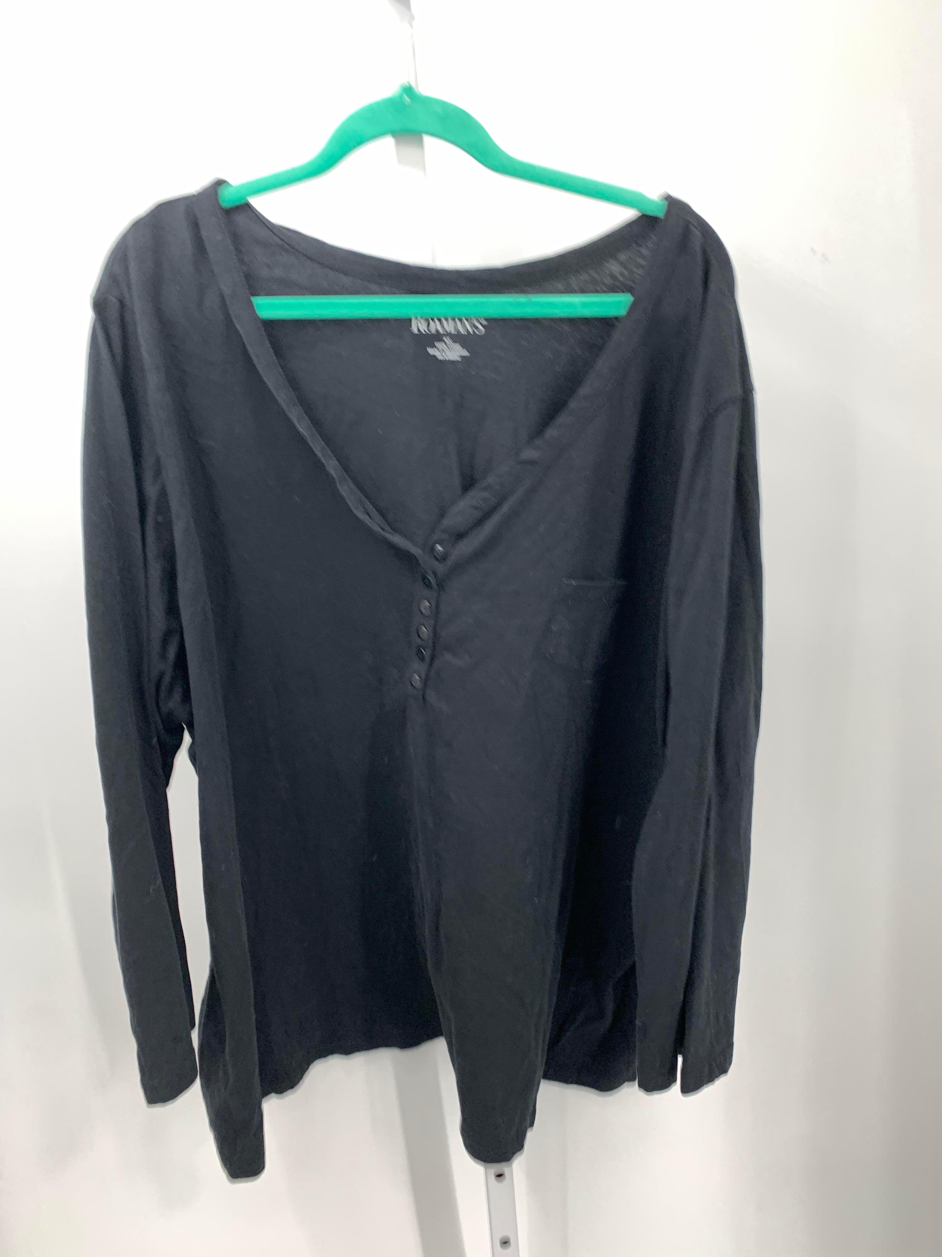 Roaman's Size 4X Womens Long Sleeve Shirt