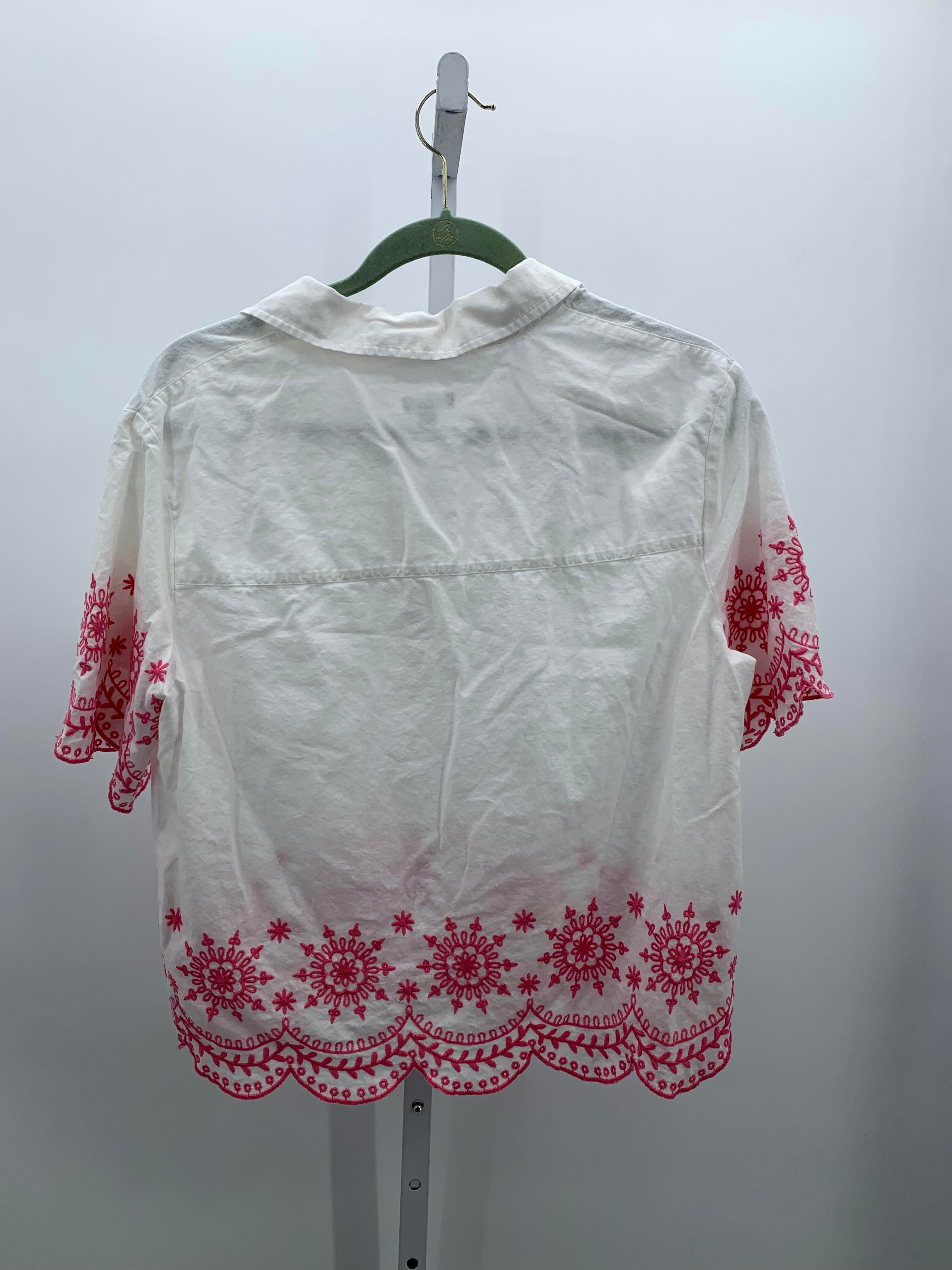 Talbots Size Medium Misses Short Sleeve Shirt