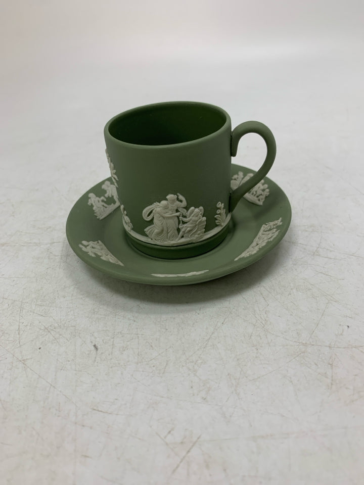 VTG JASPERWARE ESPRESSO CUP/SAUCER.