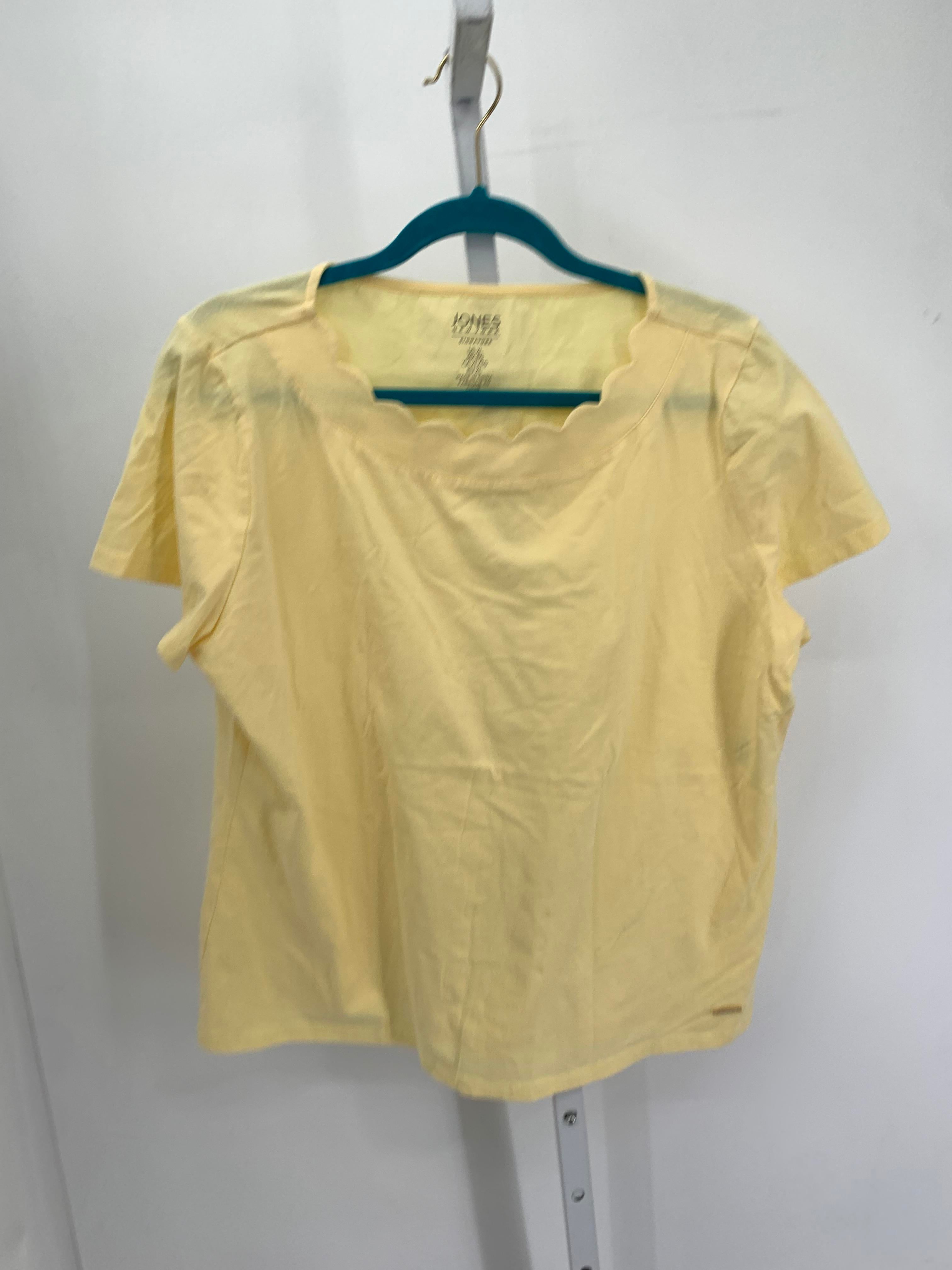 Jones New York Size Extra Large Misses Short Sleeve Shirt