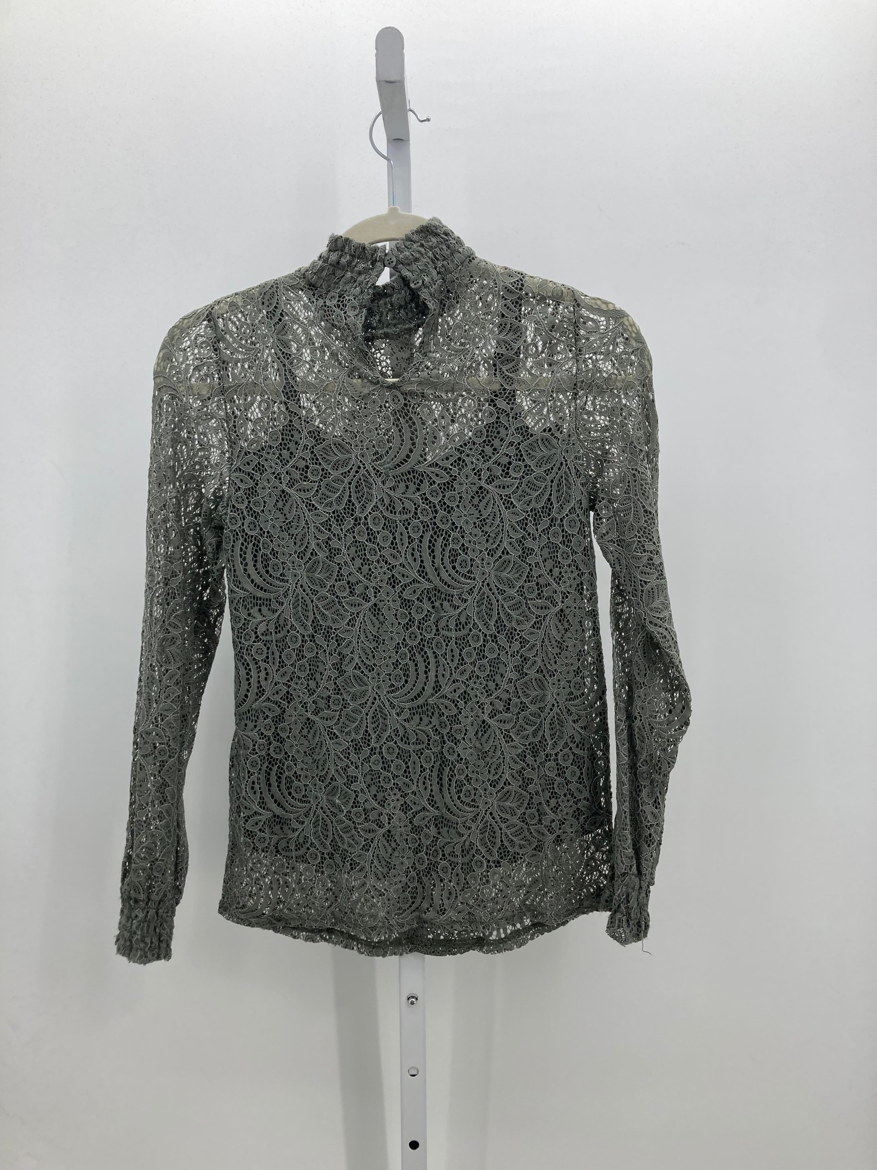 Cable & Gauge Size X Small Misses Long Sleeve Shirt