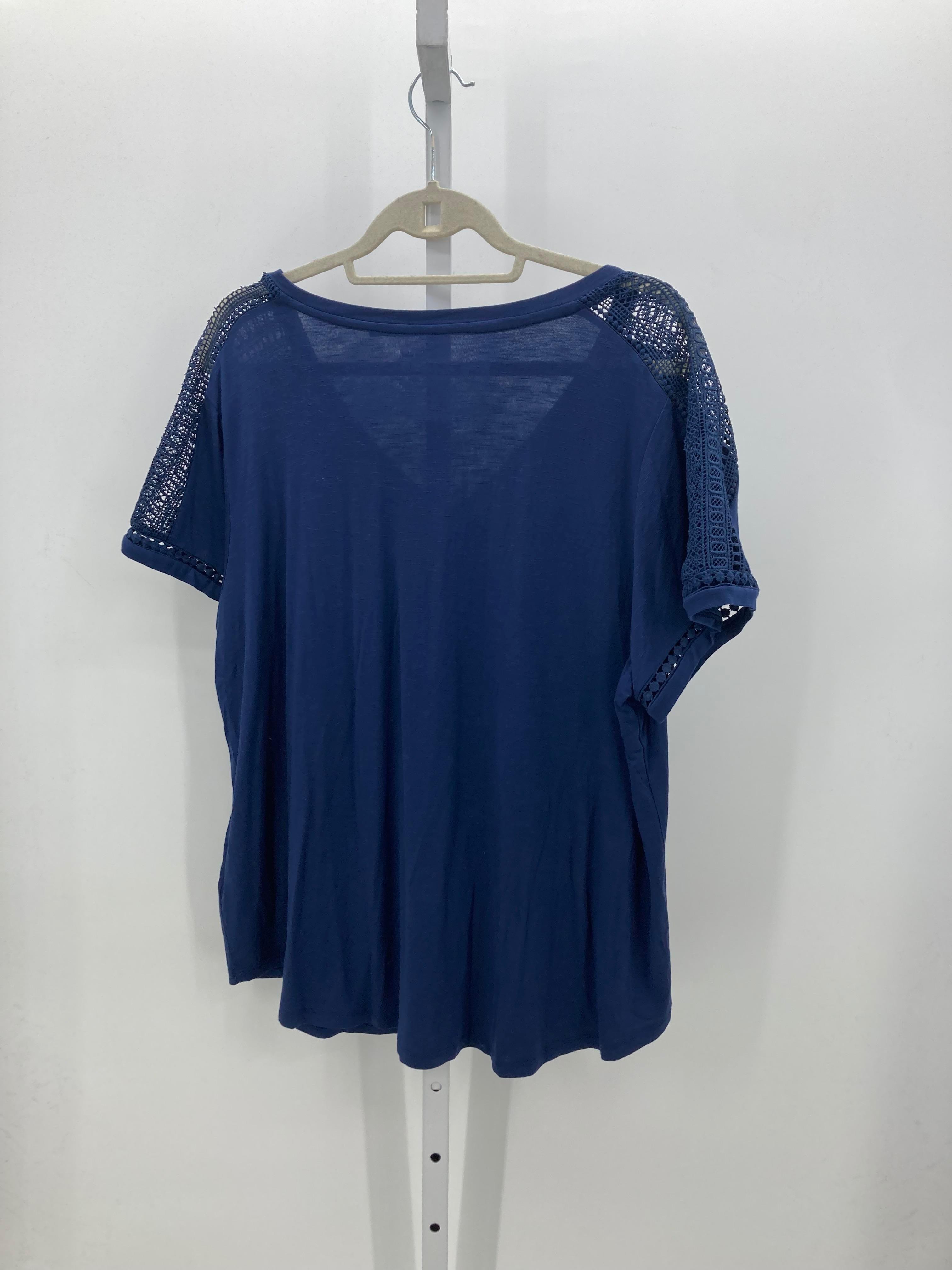 Avenue Size 18/20 W Womens Short Sleeve Shirt