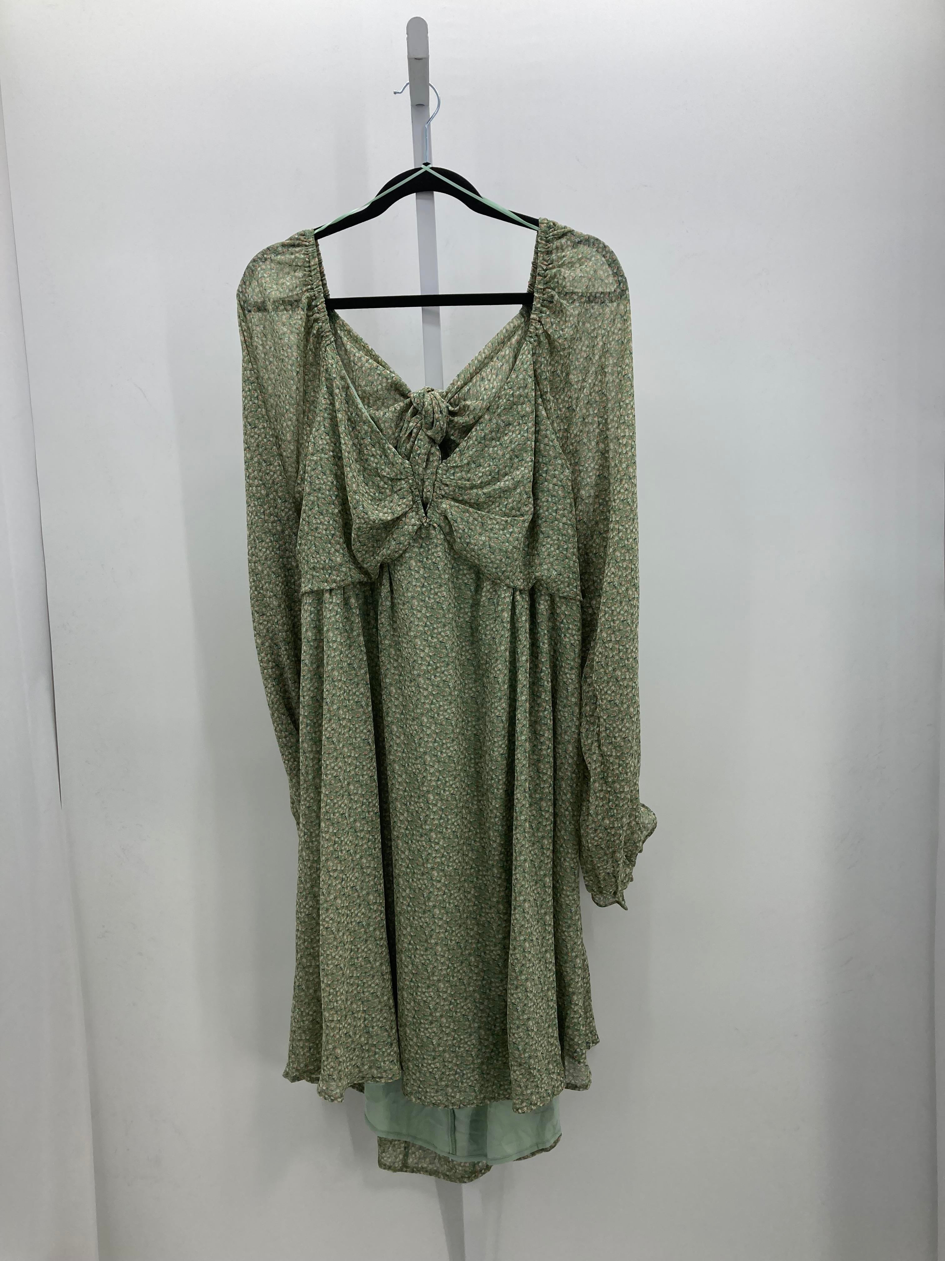 Size 3X Womens Long Sleeve Dress