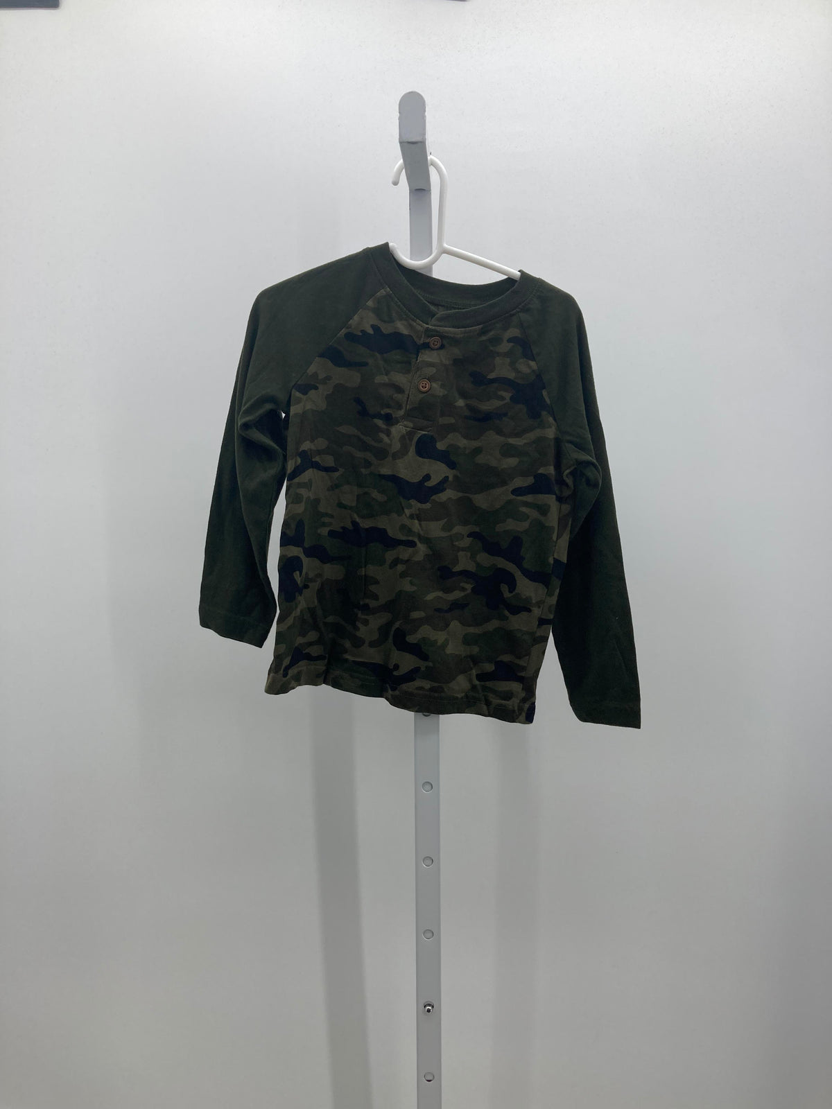 CAMO HENLEY KNIT