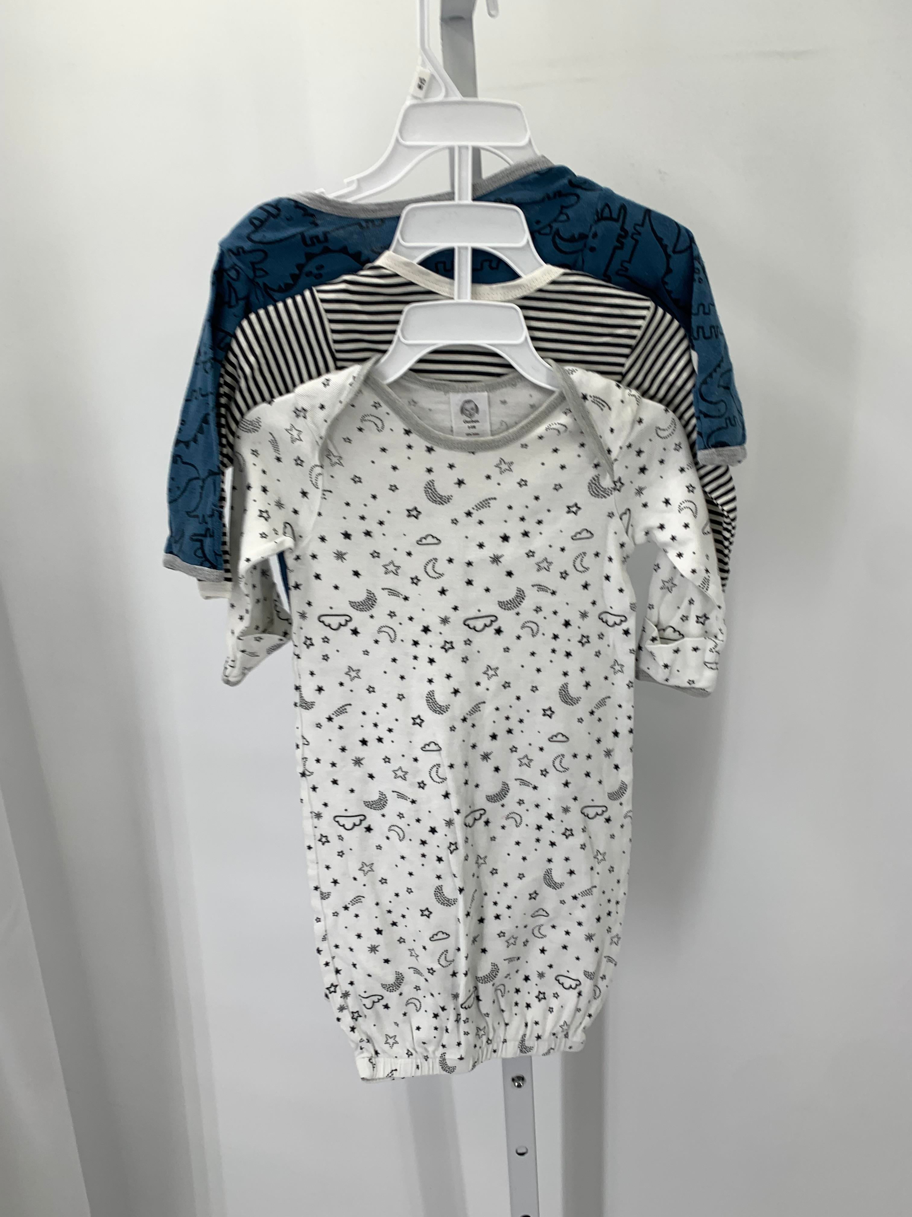 THREE LONG SLV GOWN SLEEPER