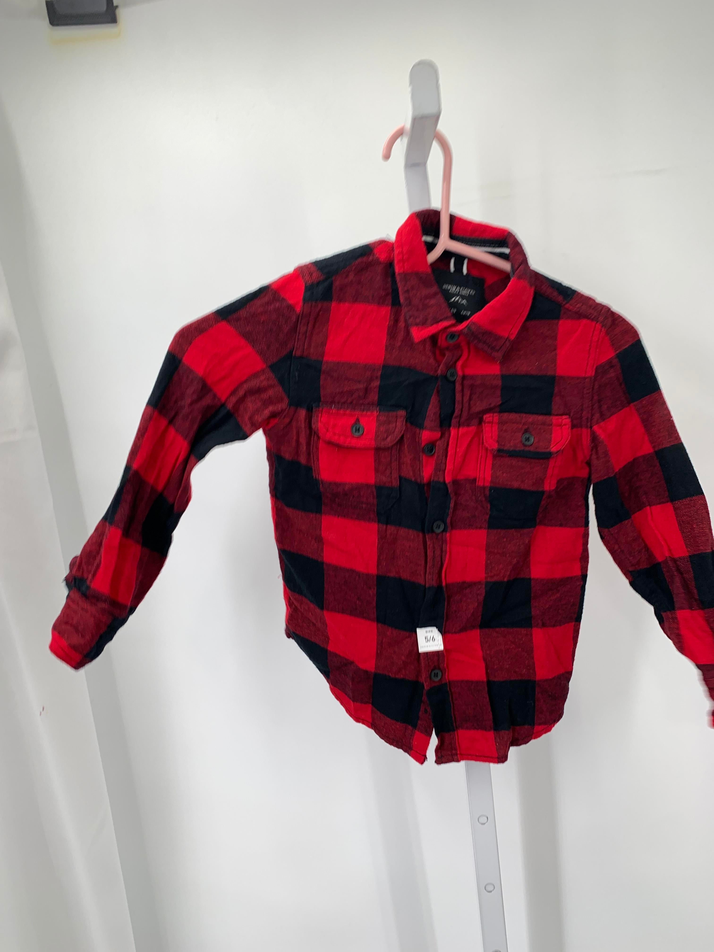NEW BLACK PLAID BTN DOWN