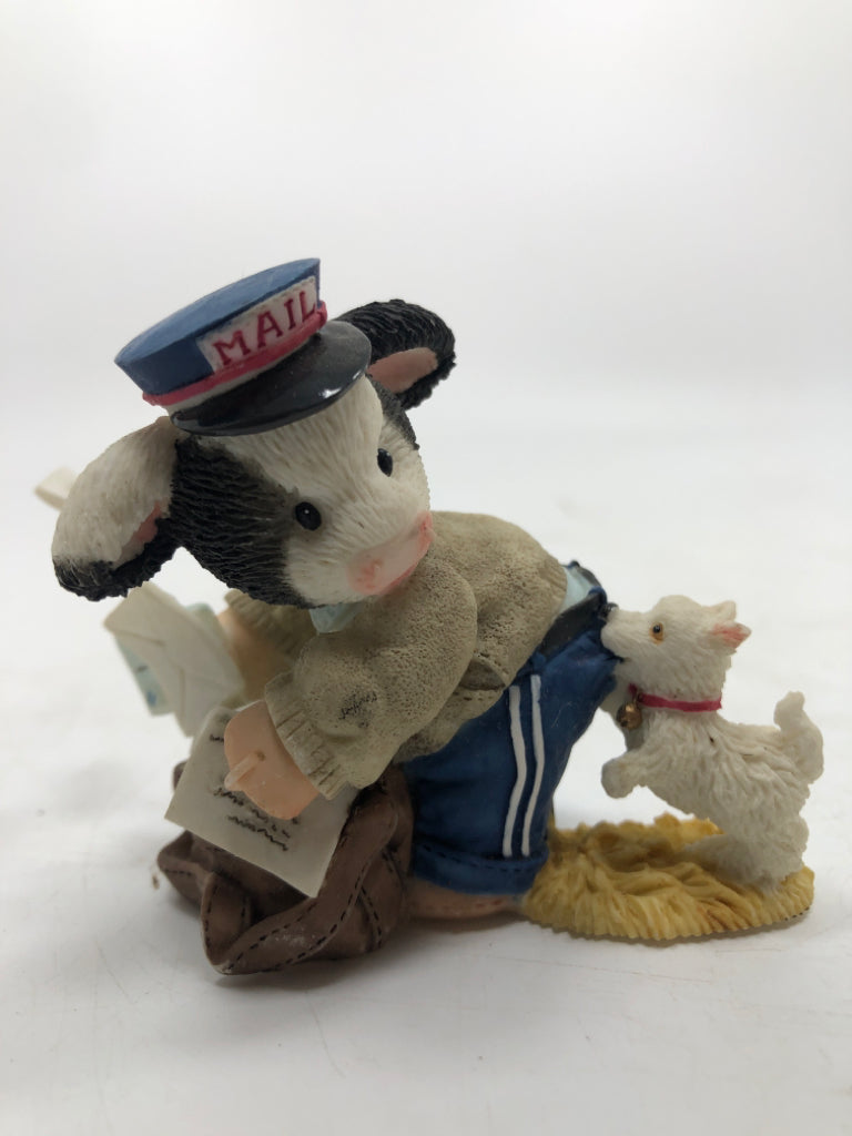 "MOO HAVE MY STAMP OF APPROVAL" MARY MOOMOOS FIGURINE.