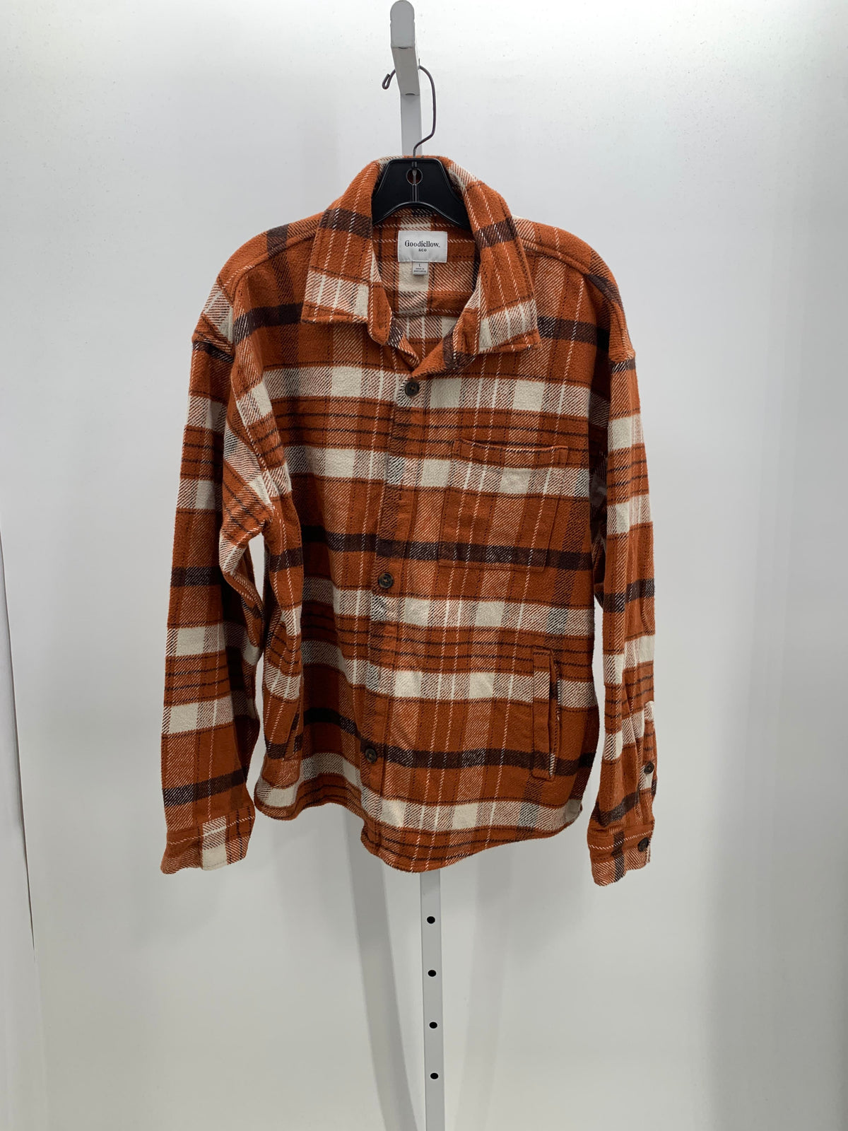PLAID BTN DOWN