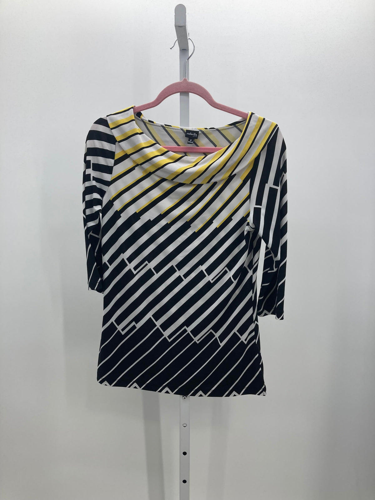 Rafaella Size X Small Petite Petite 3/4 Sleeve Shirt