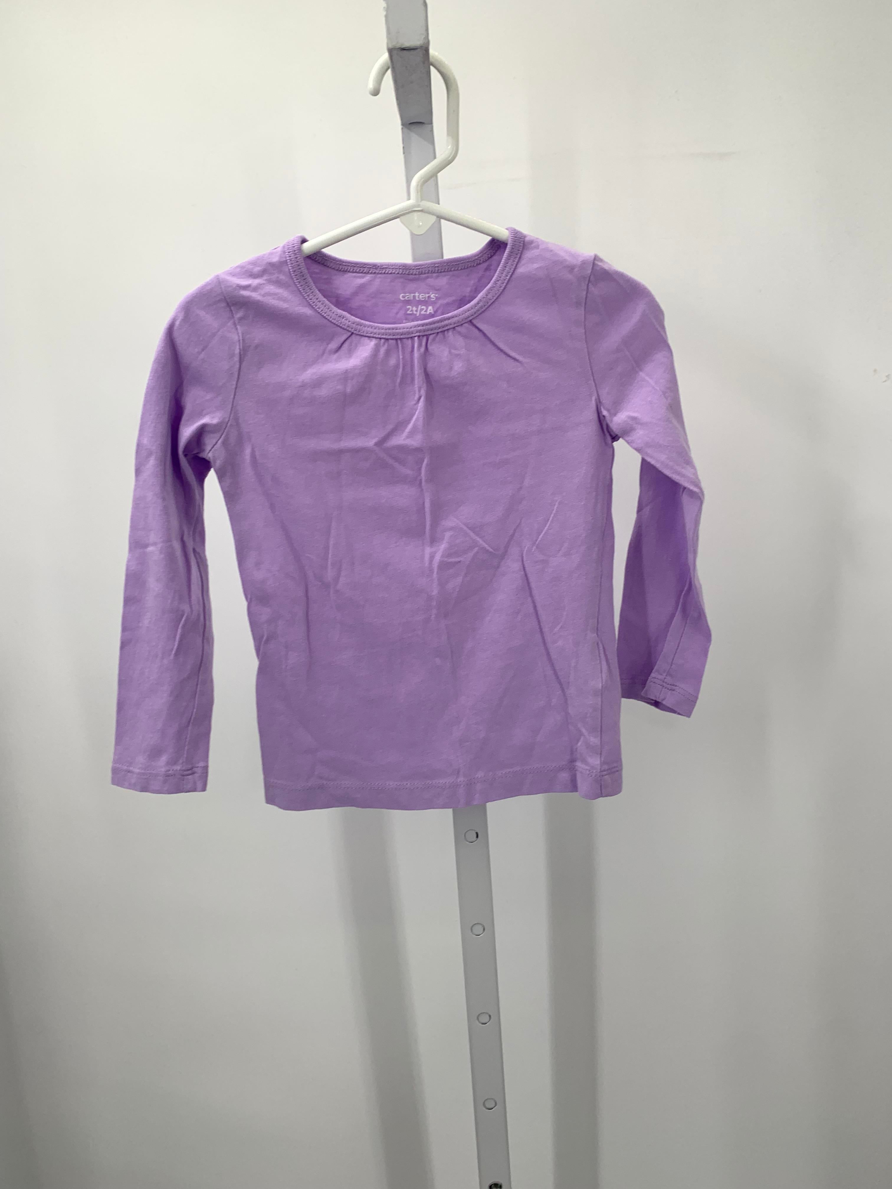 Carters Size 2T Girls Long Sleeve Shirt