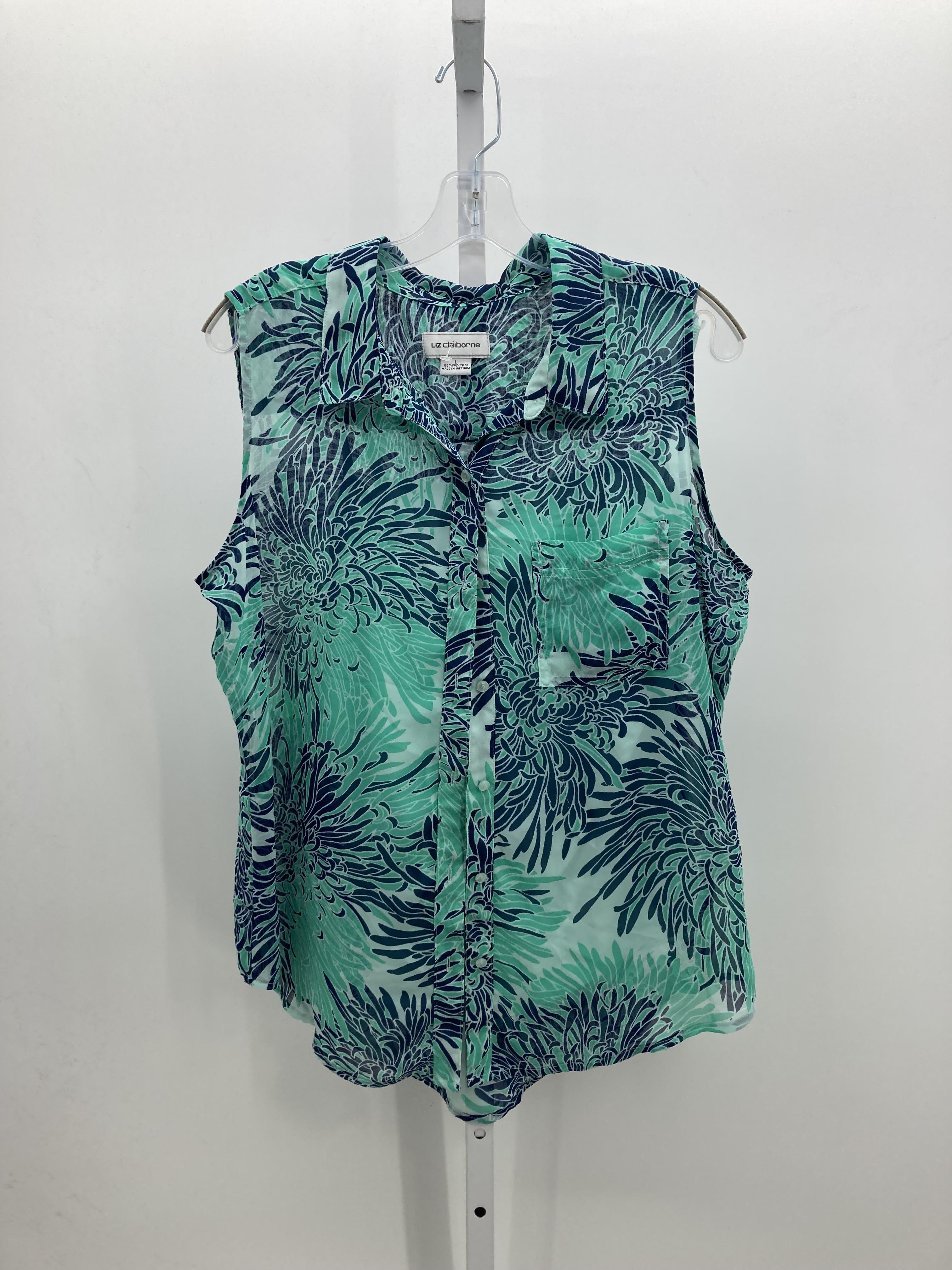 Liz Claiborne Size Large Misses Sleeveless Shirt
