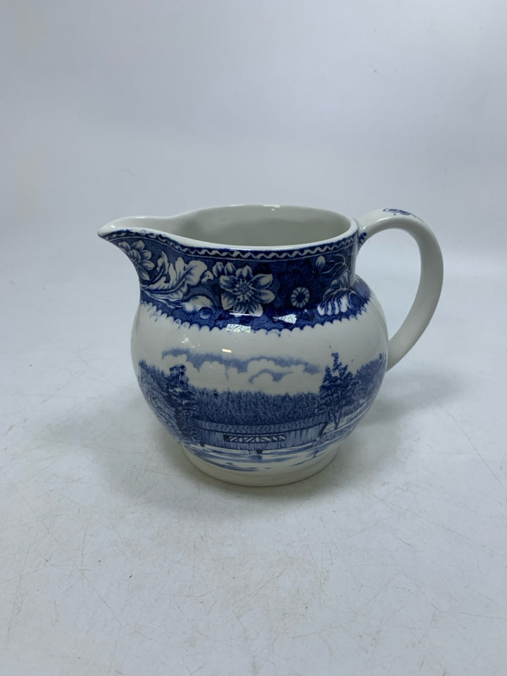 VTG COVERED BRIDGES OLD STURBRIDGE SMALL PITCHER.