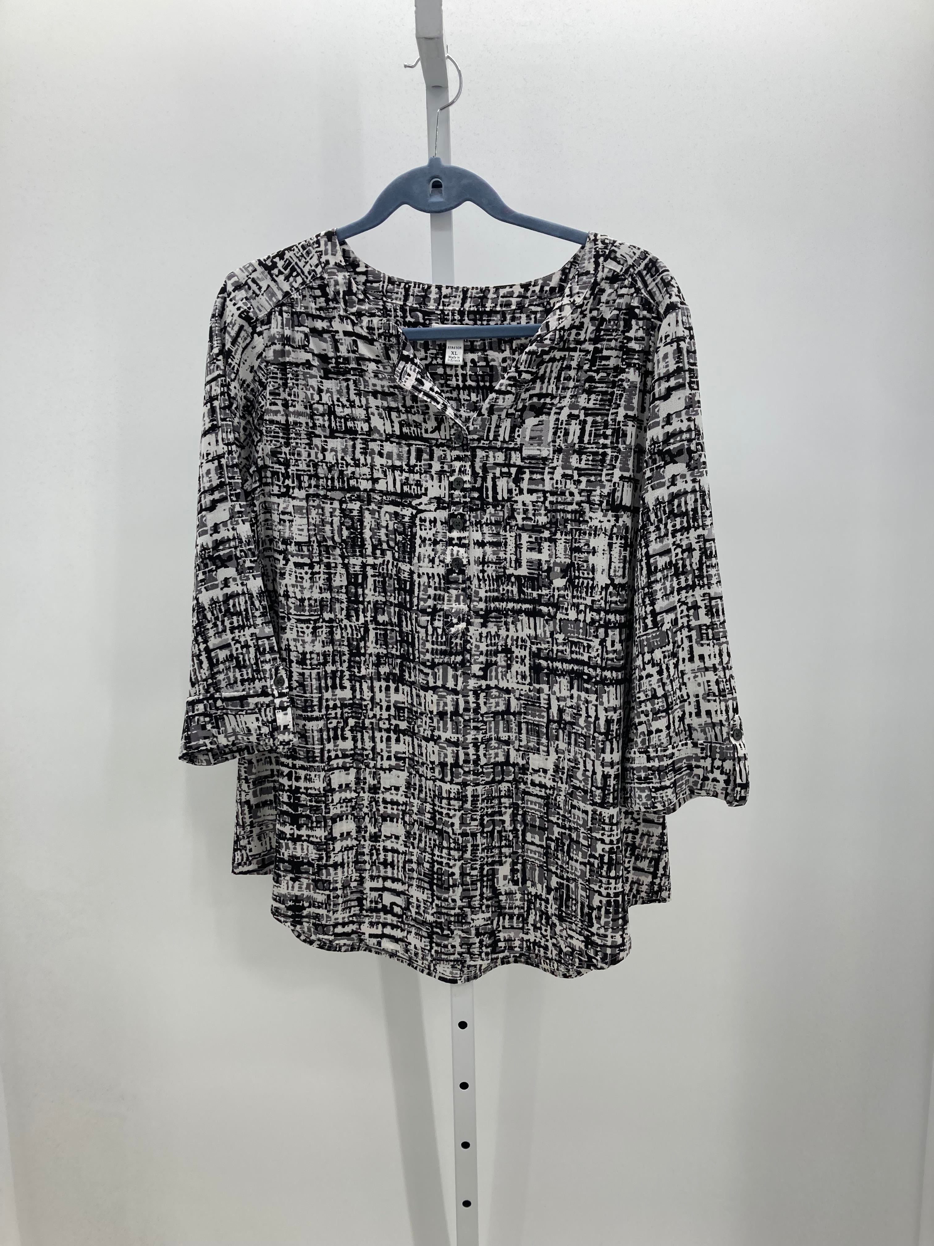 Croft & Barrow Size Extra Large Misses 3/4 Sleeve Shirt