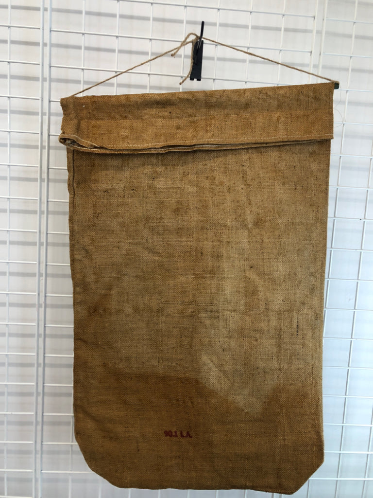 KONA COFFEE BURLAP SACK WALL-HANGING.