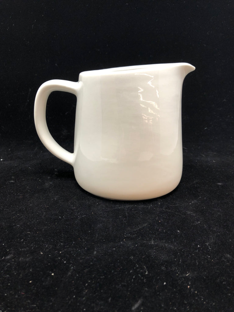 WHITE CREAMER PITCHER.