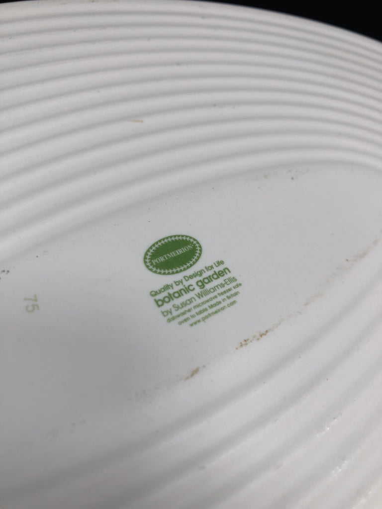 BOTANIC GARDEN SWEET PEA OVAL BAKING DISH.